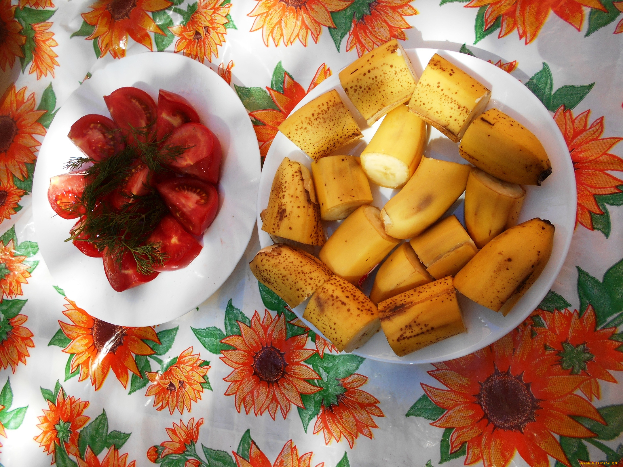 еда, помидоры, бананы, томаты