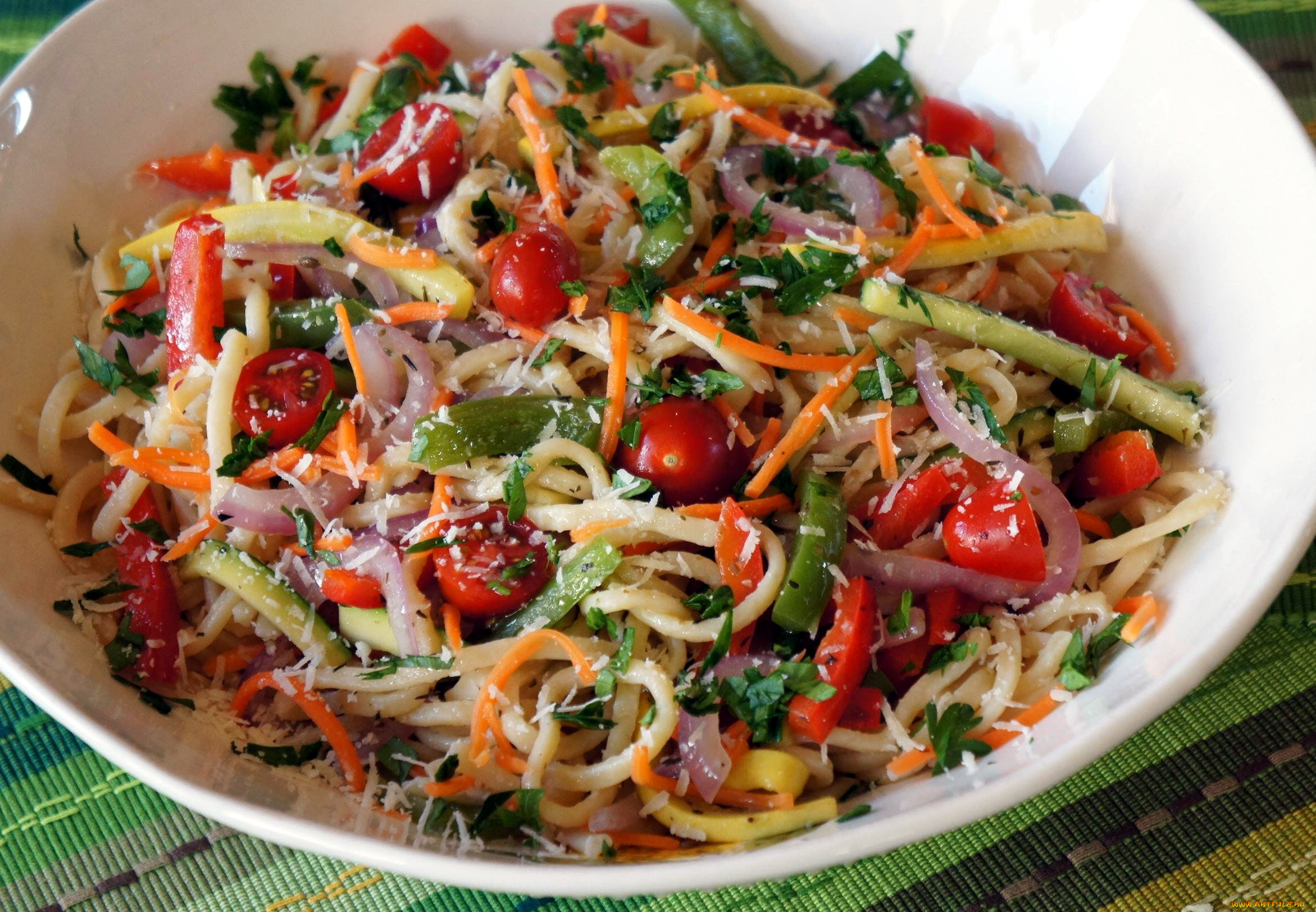 еда, макаронные, блюда, паста, спагетти, черри, томаты, помидоры