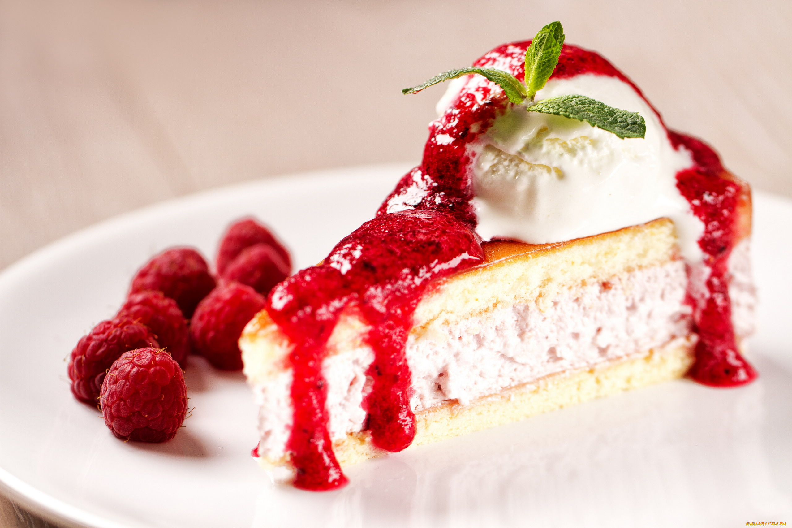 еда, пирожные, , кексы, , печенье, малина, пирожное, мята, десерт