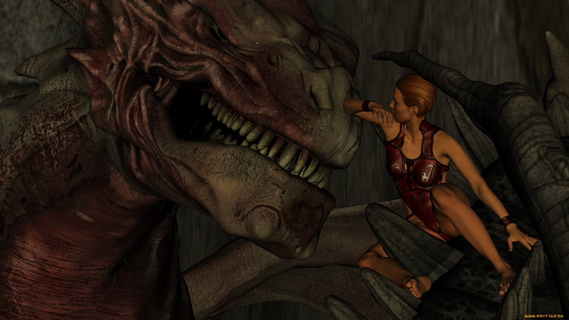 3д, графика, фантазия, , fantasy, фон, взгляд, девушка