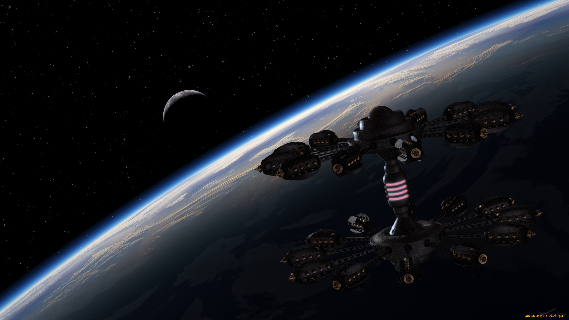 3д, графика, космические, корабли, , звездолеты, , spaceships, , starships, звезды, планета, вселенная, космический, корабль