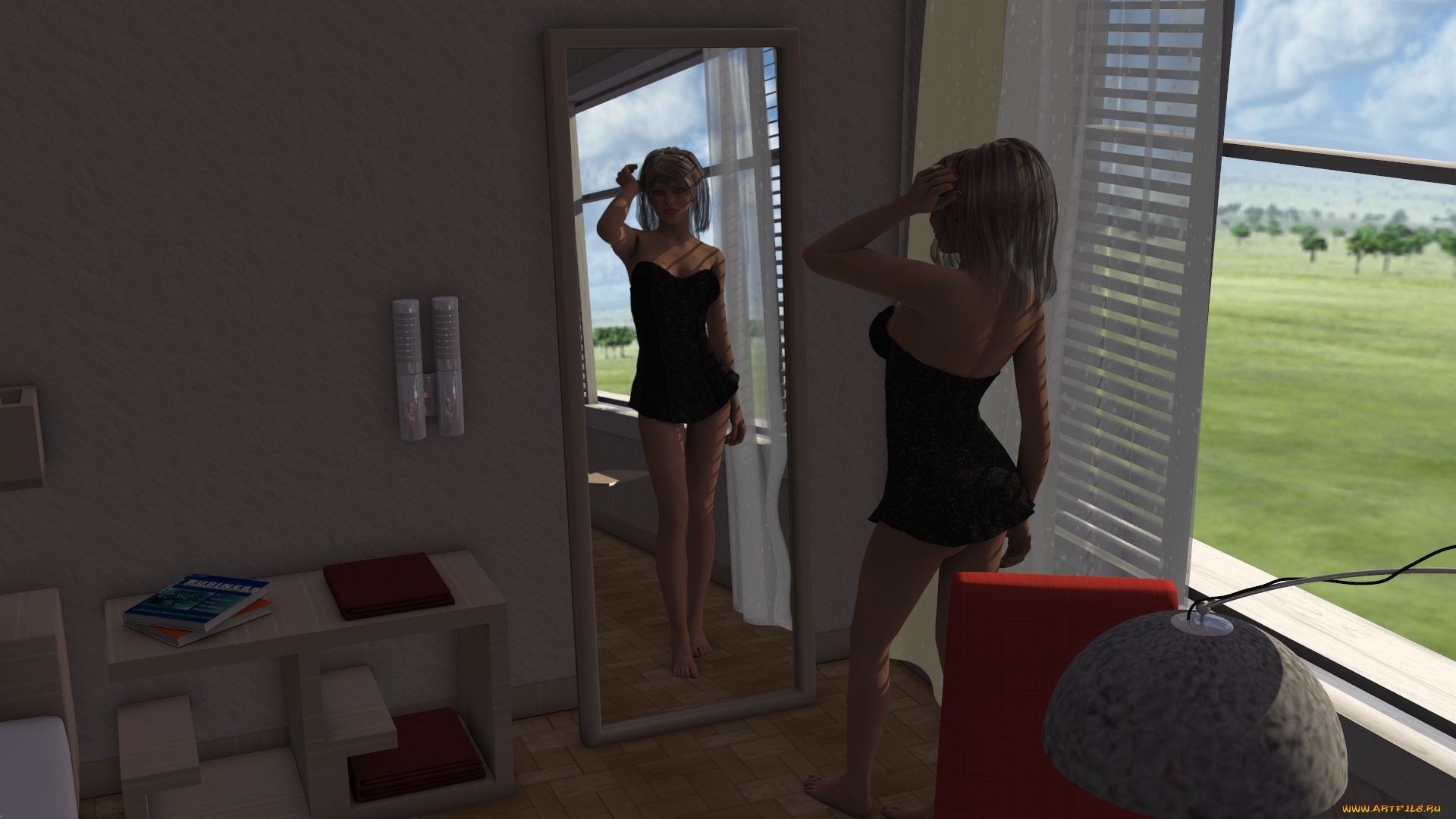 3д, графика, люди, , people, фон, взгляд, девушка