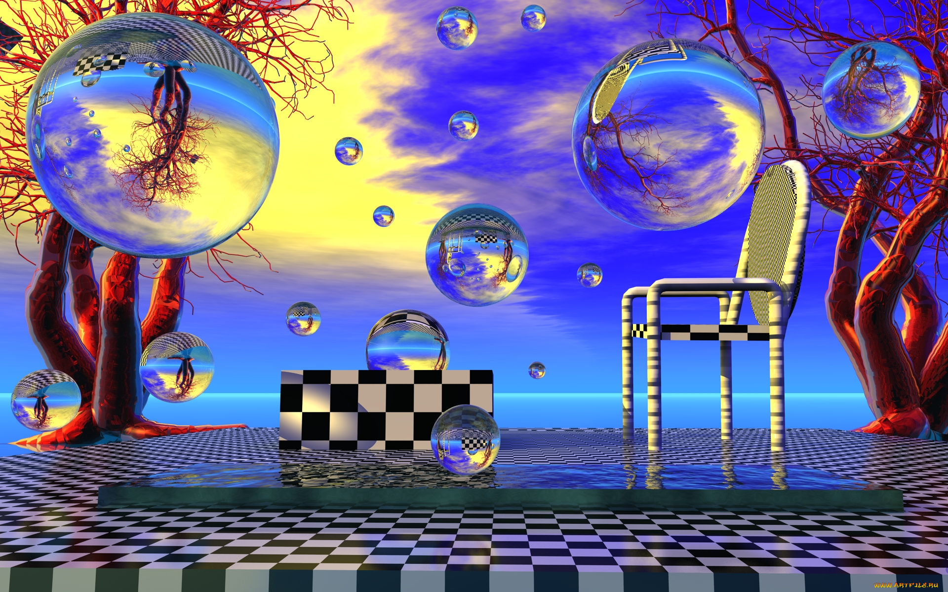 3д, графика, шары, , balls, фон, шары
