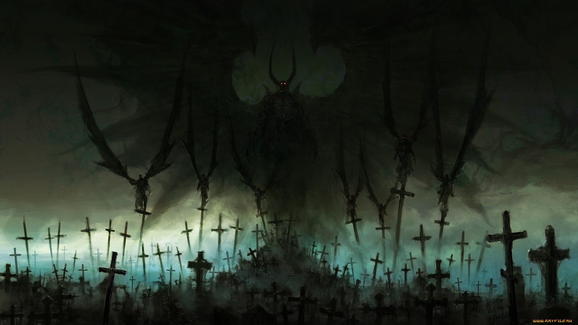 фэнтези, демоны, vultures, chriscold