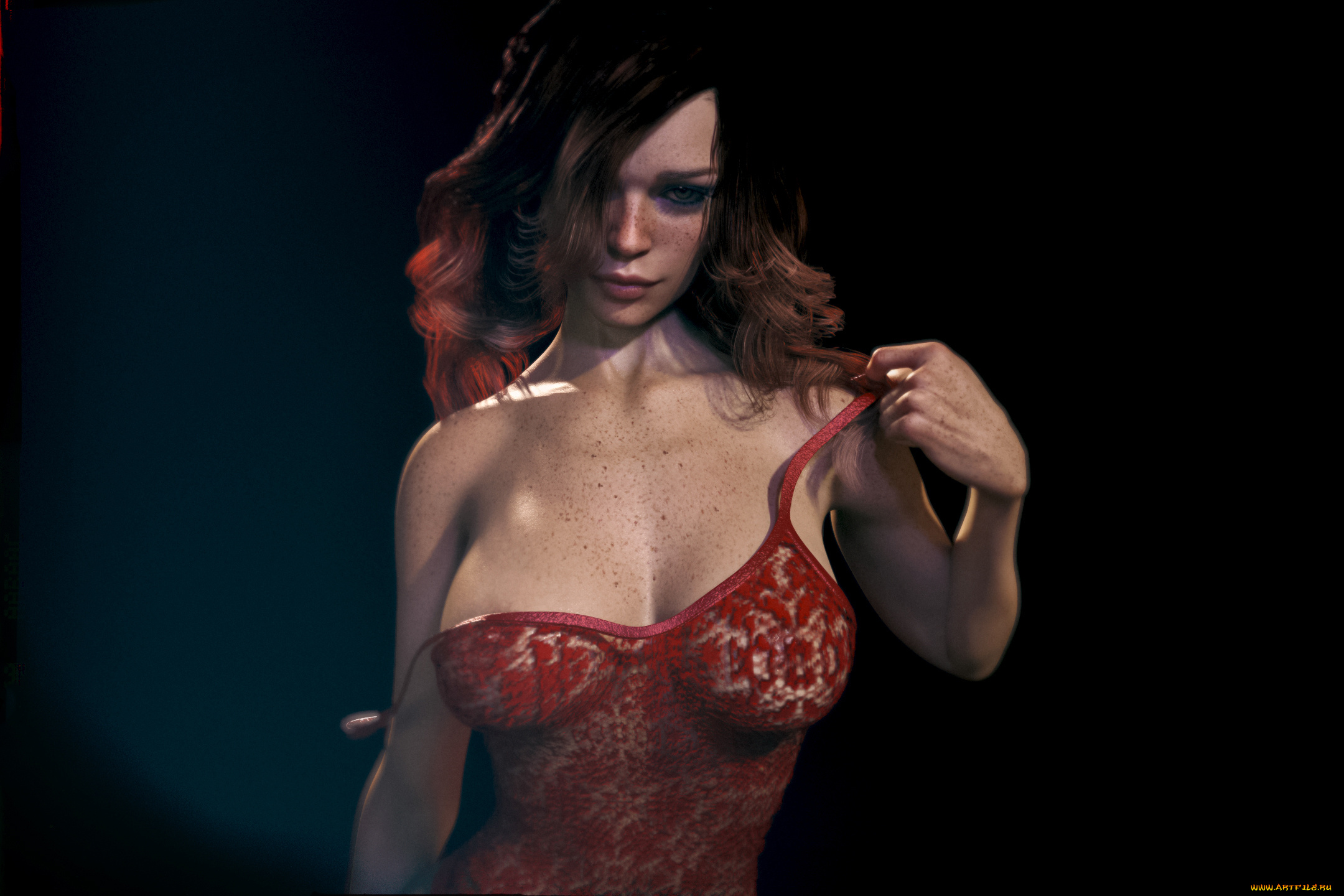 3д, графика, люди, , people, девушка, фон, взгляд