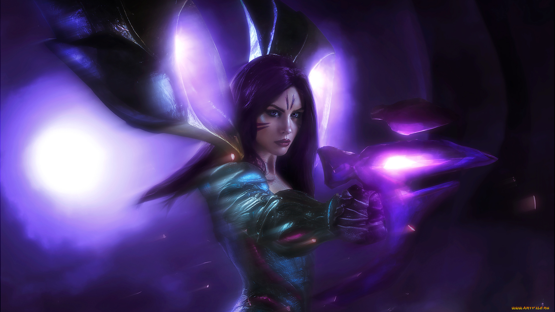 девушки, -, креатив, , косплей, девушка, фон, взгляд, униформа, оружие, энж, стрельникова