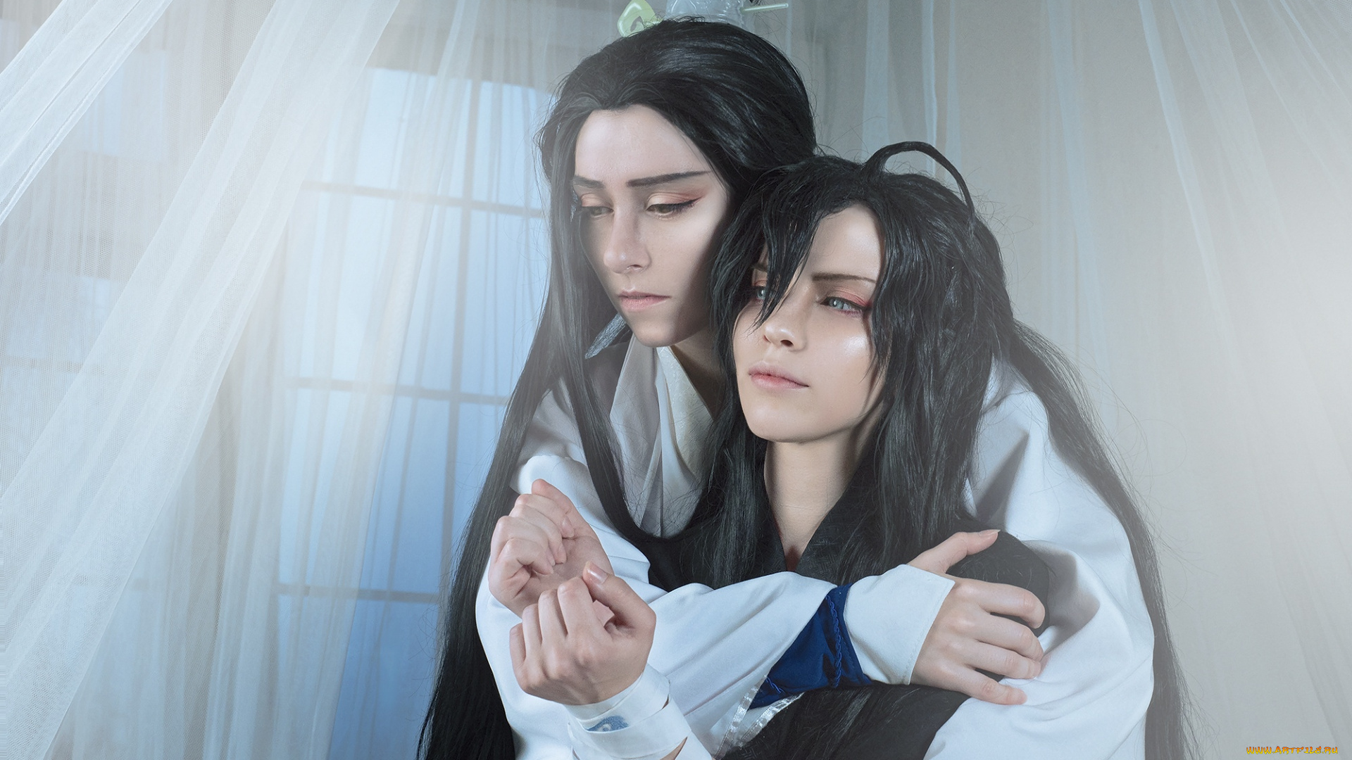 девушки, -, креатив, , косплей, костюмы, лента