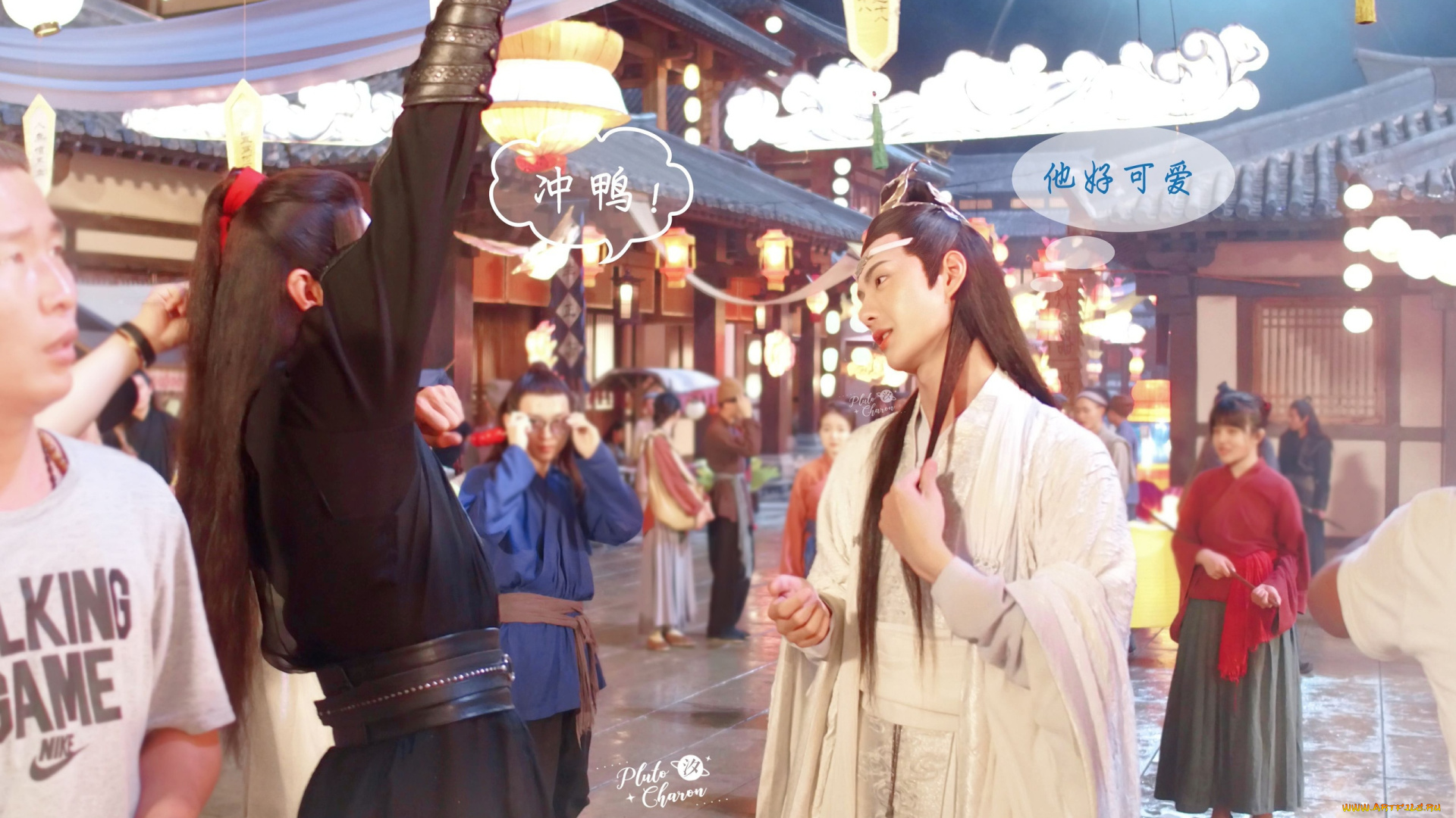 разное, знаменитости, ван, ибо, сяо, чжань, съемки, костюмы, люди