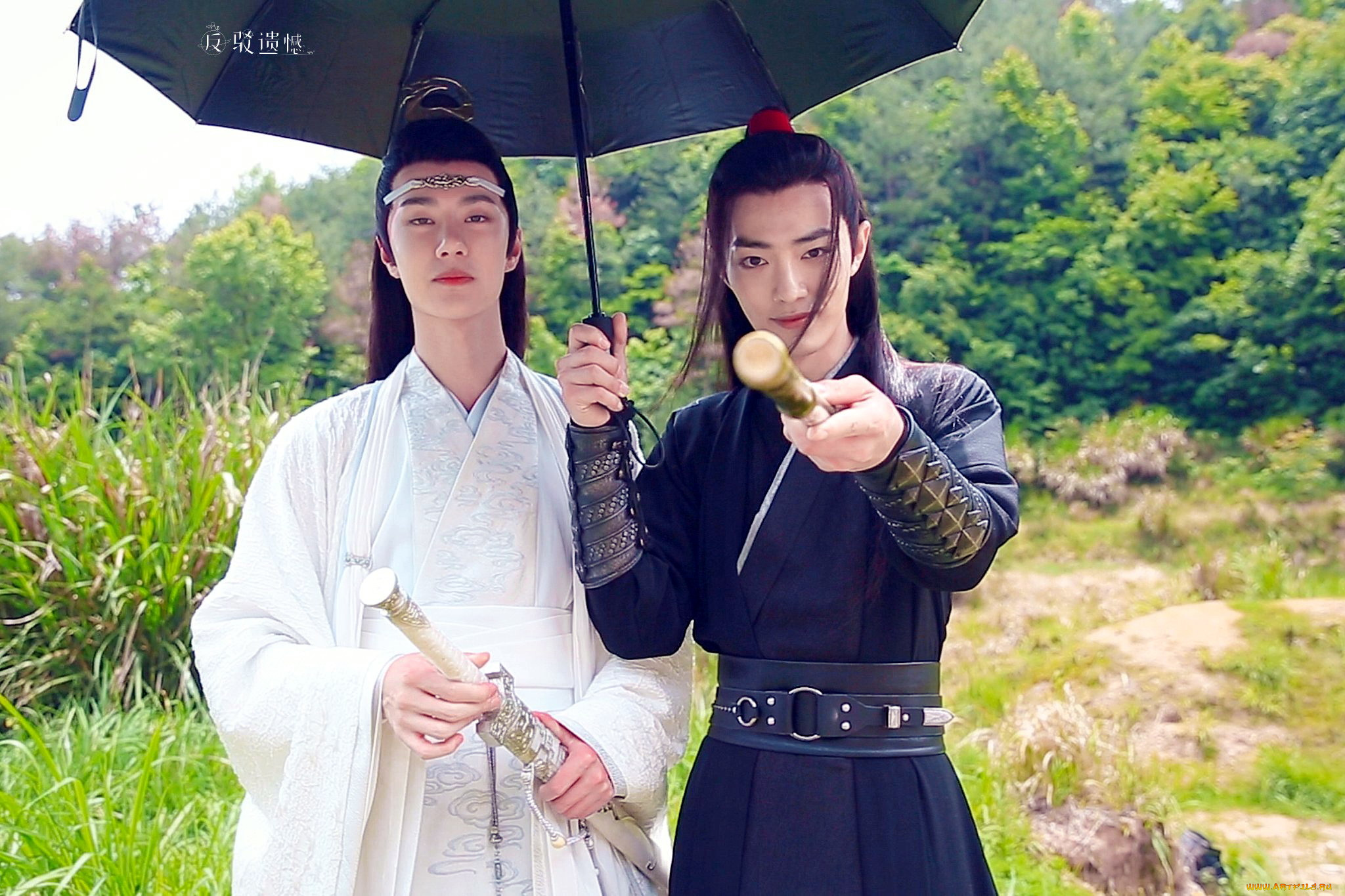 разное, знаменитости, ван, ибо, сяо, чжань, костюмы, зонт, флейта