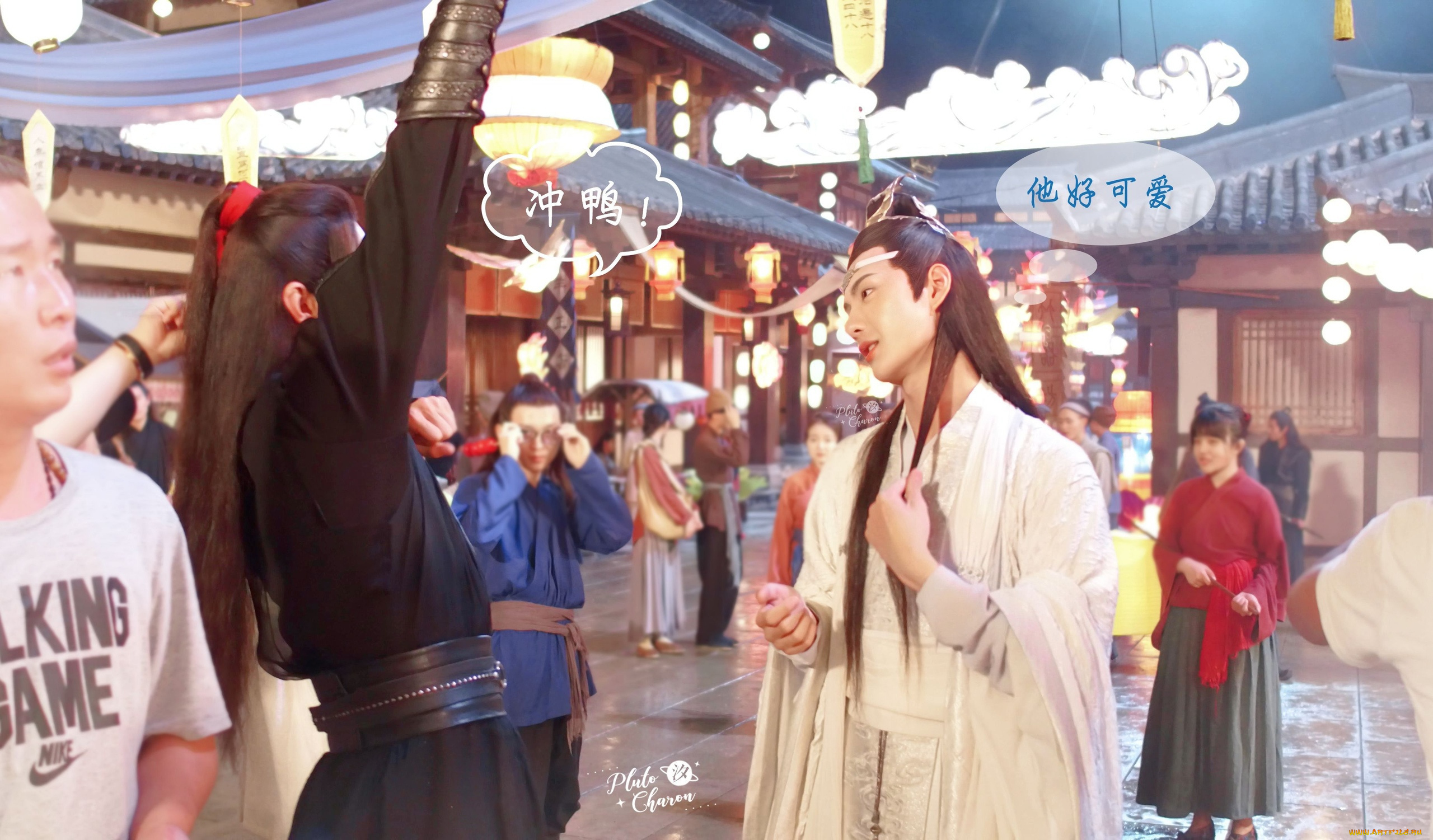 разное, знаменитости, ван, ибо, сяо, чжань, съемки, костюмы, люди