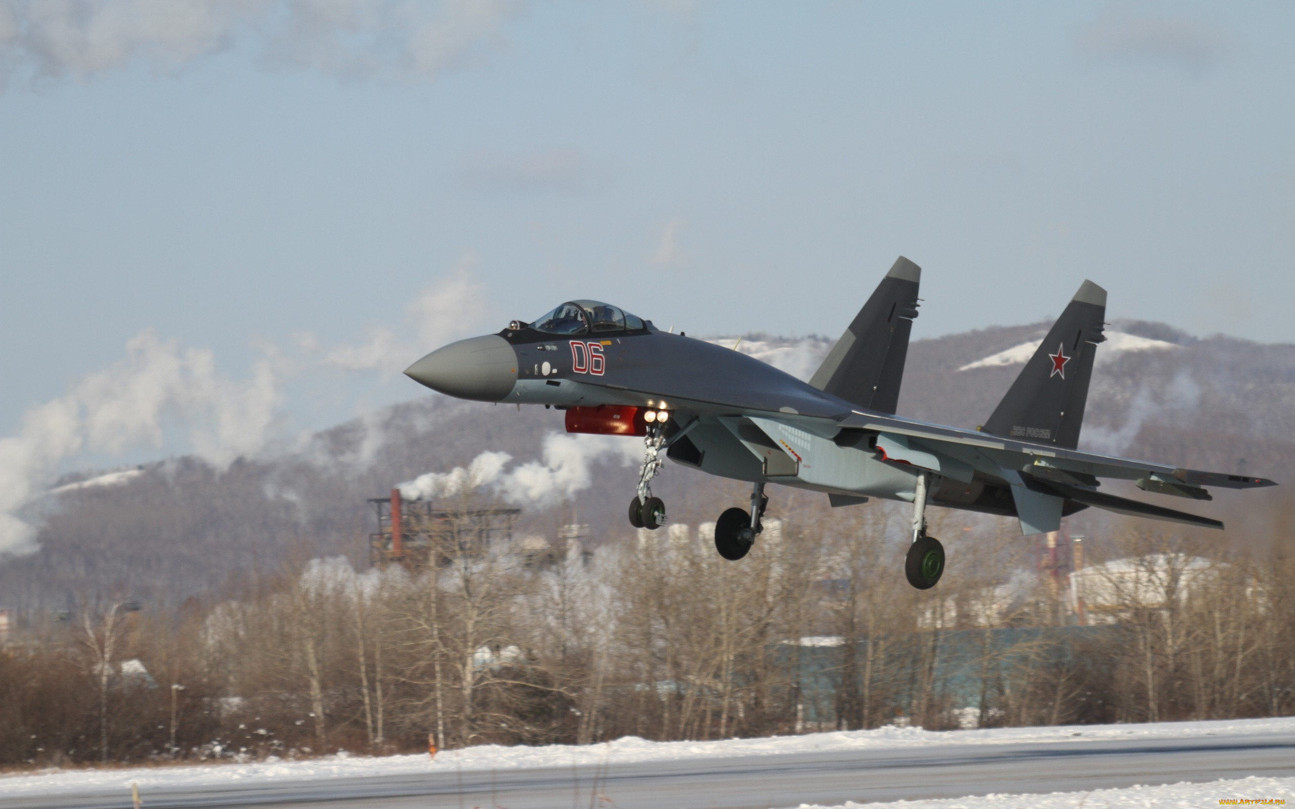 авиация, боевые, самолёты, сухой, су35, самолеты, военный, над, землей