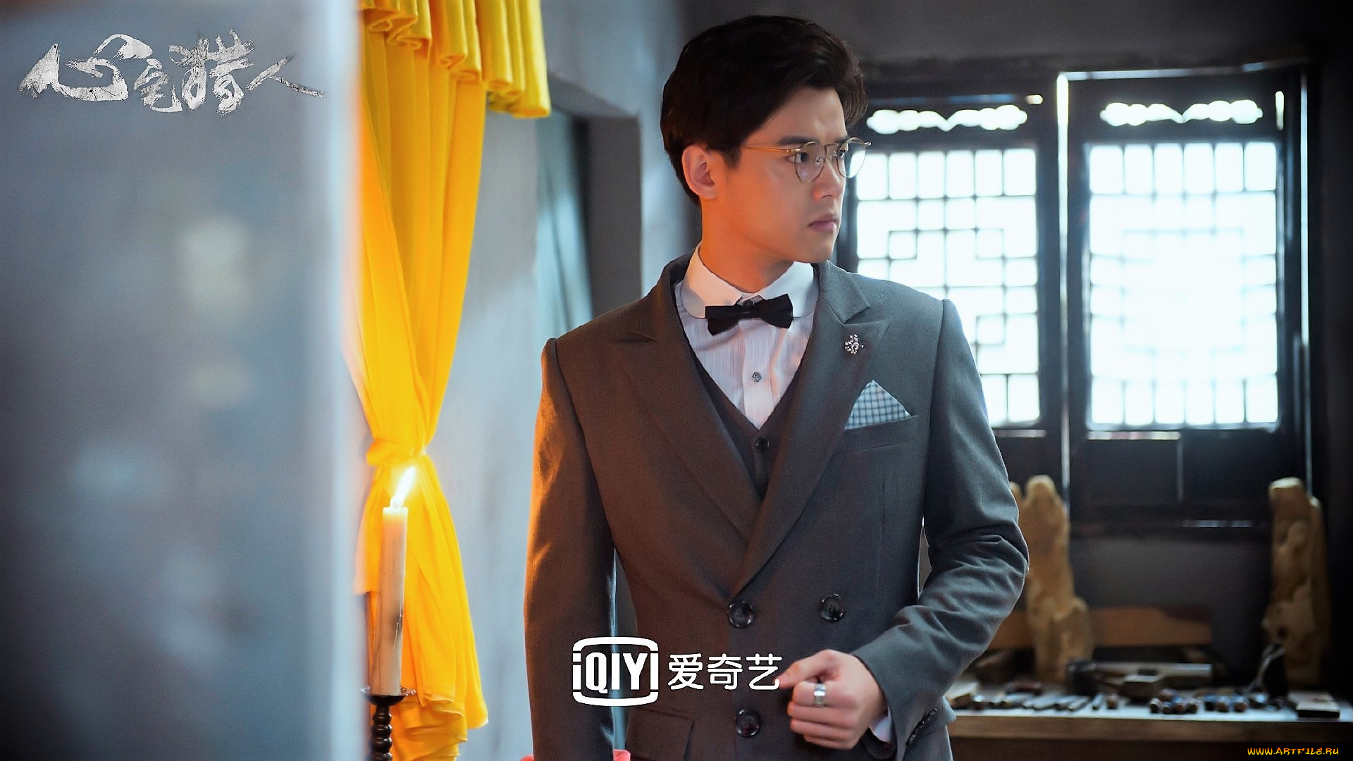 кино, фильмы, psych-hunter, парень, пиджак, свеча