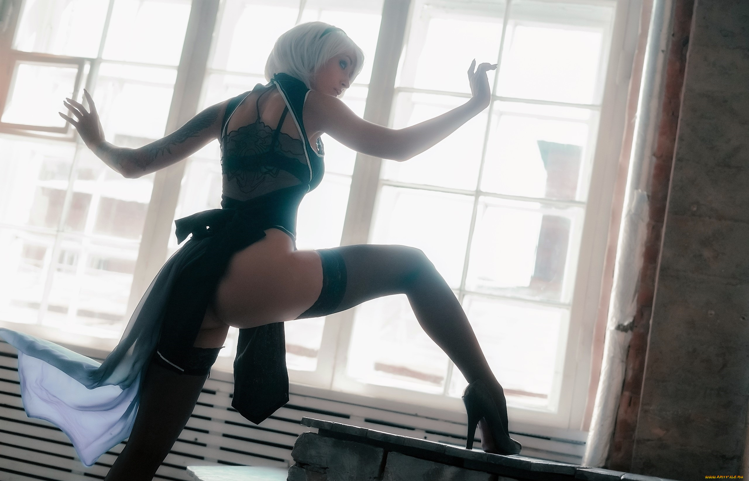 девушки, valery, himera, , lera, himera, костюм, образ, окно