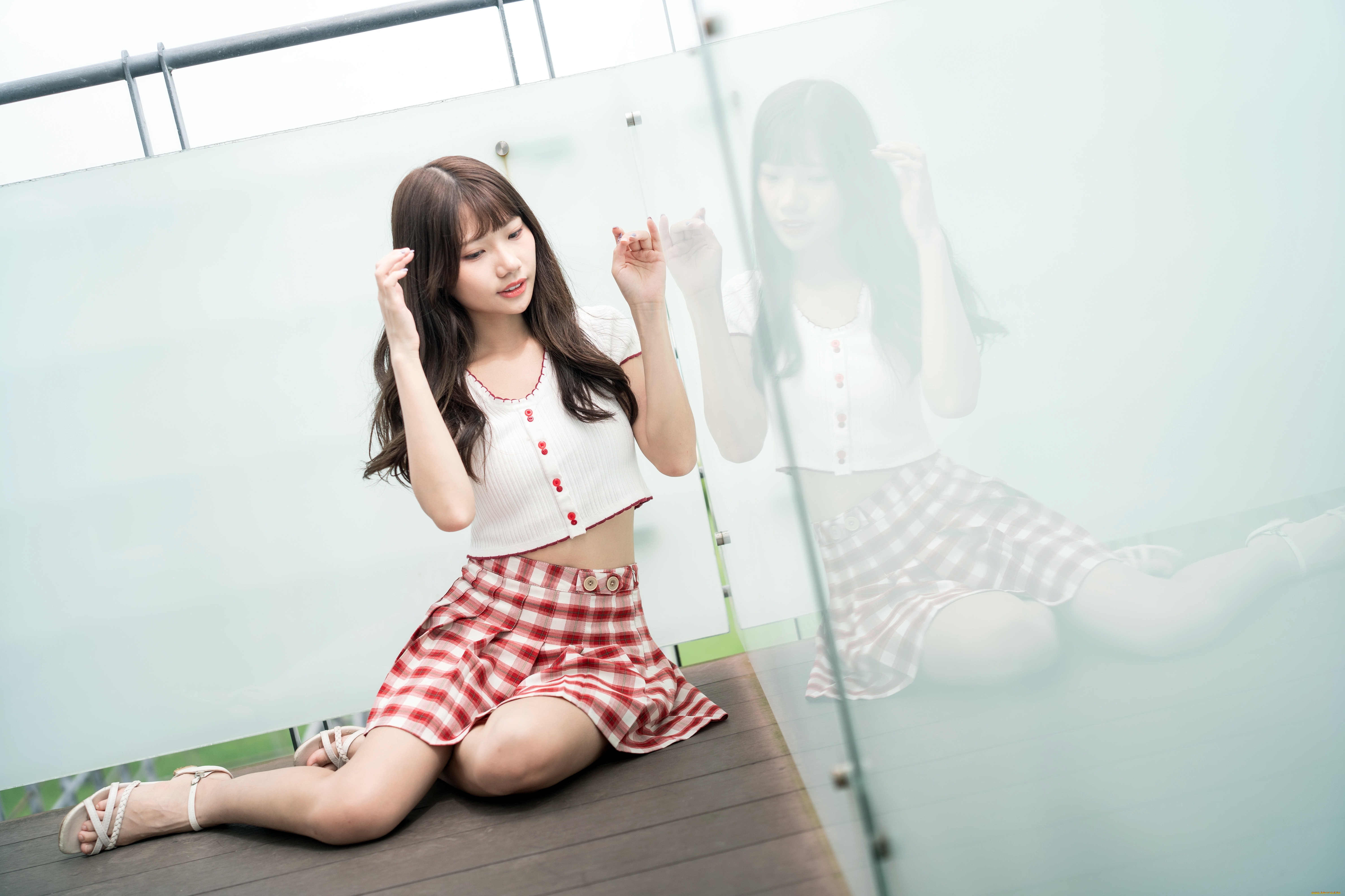 девушки, -, азиатки, девушка