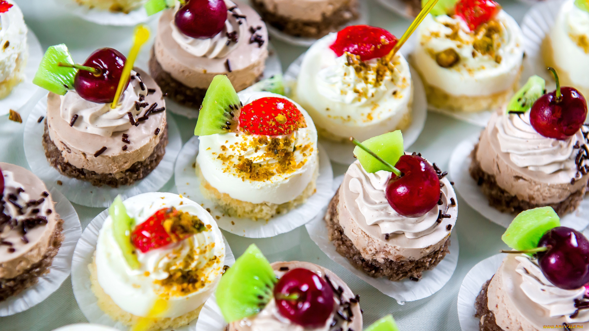 еда, пирожные, , кексы, , печенье, мини, много, ассорти