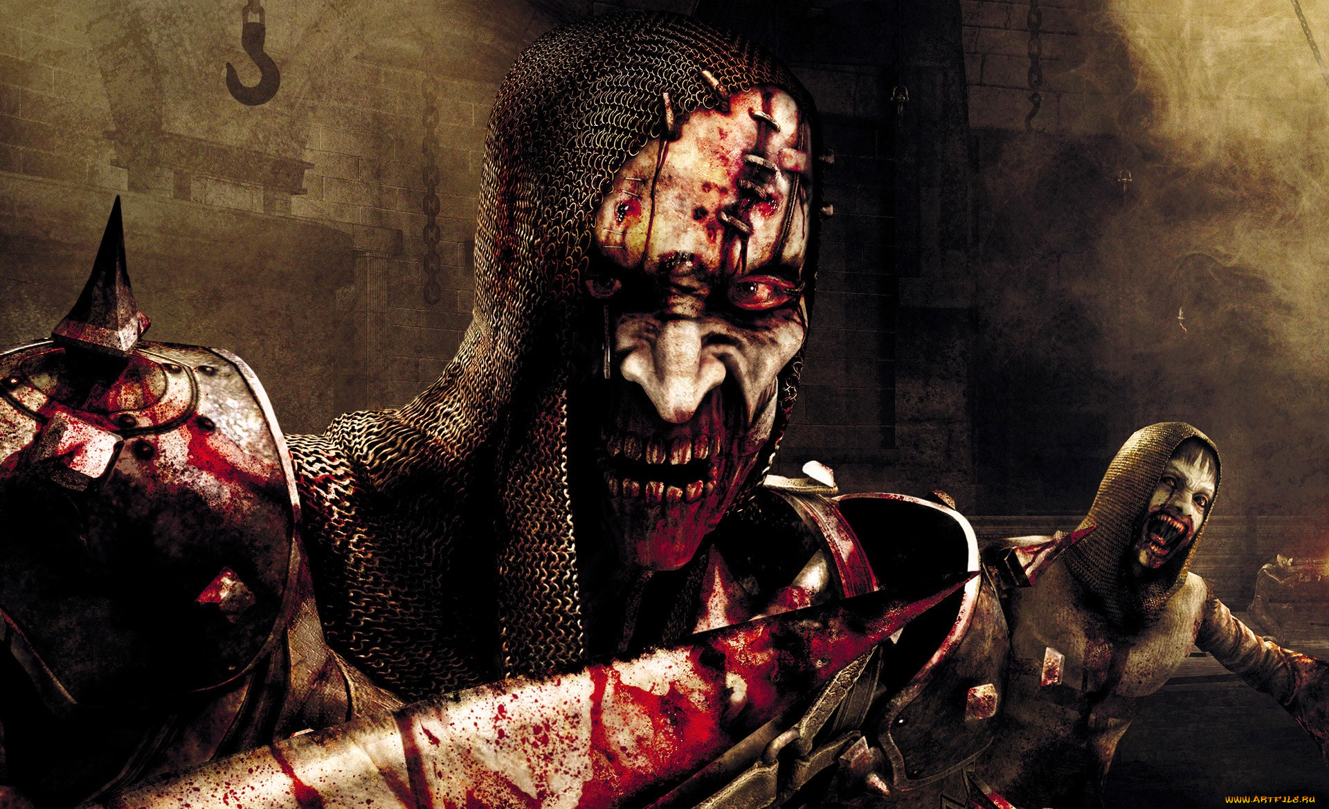 видео, игры, clive, barker`s, jericho, рыцари, доспехи, нежить, кровь, оружие