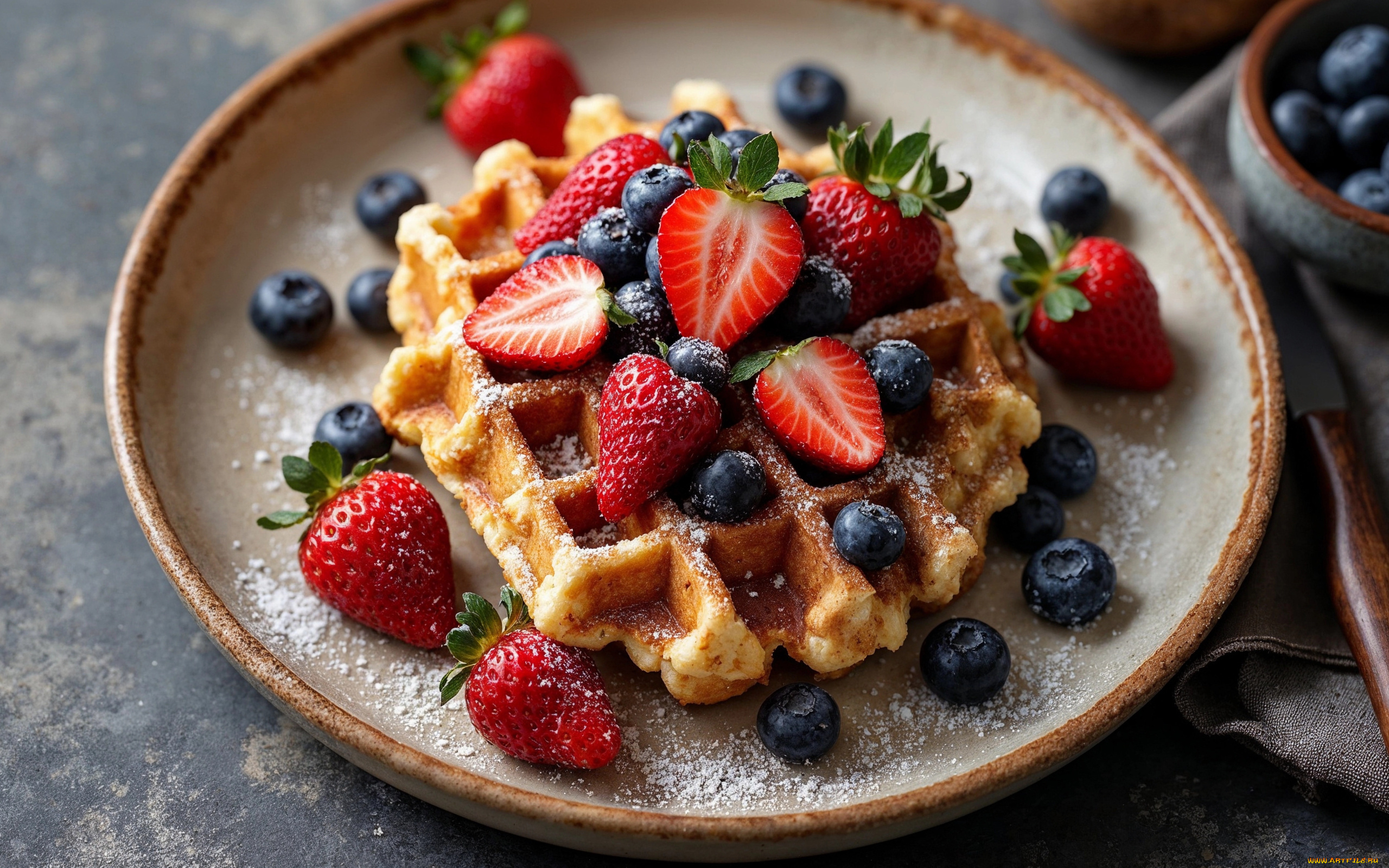 3д, графика, еда-, food, вафли