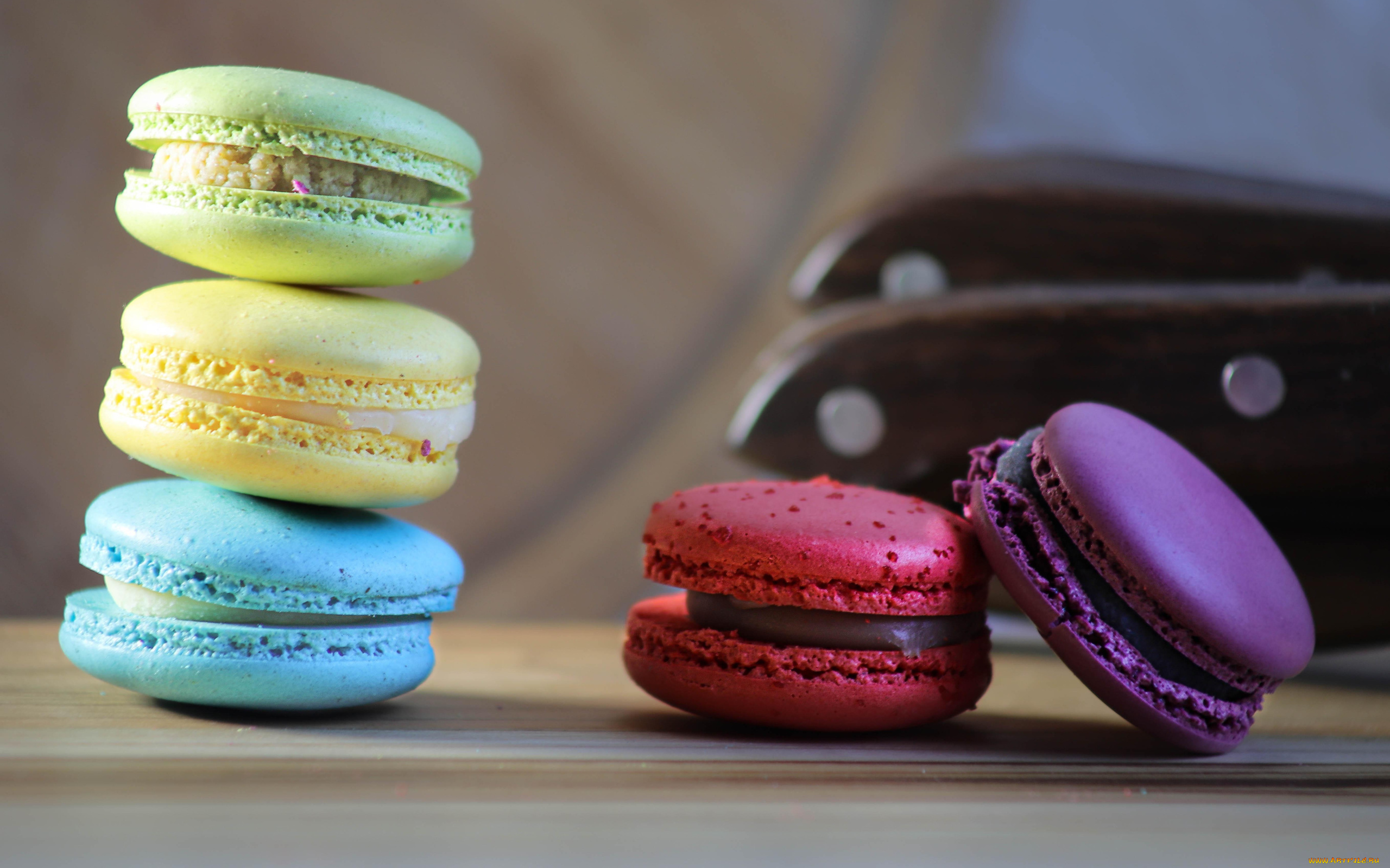 еда, макаруны, лакомство, печенье, ассорти