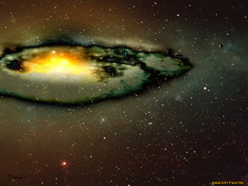 космос, галактики, туманности