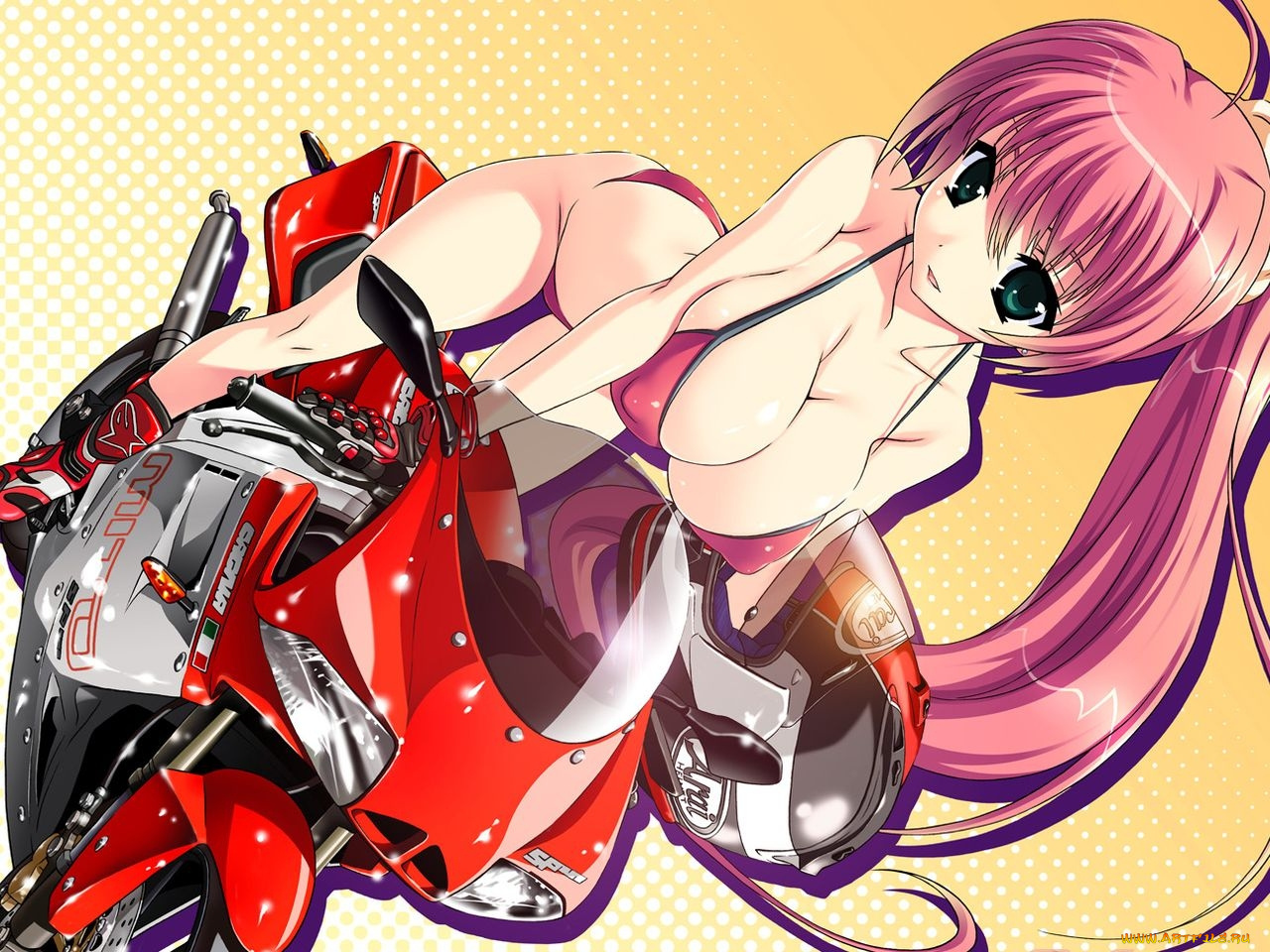 аниме, weapon, blood, technology