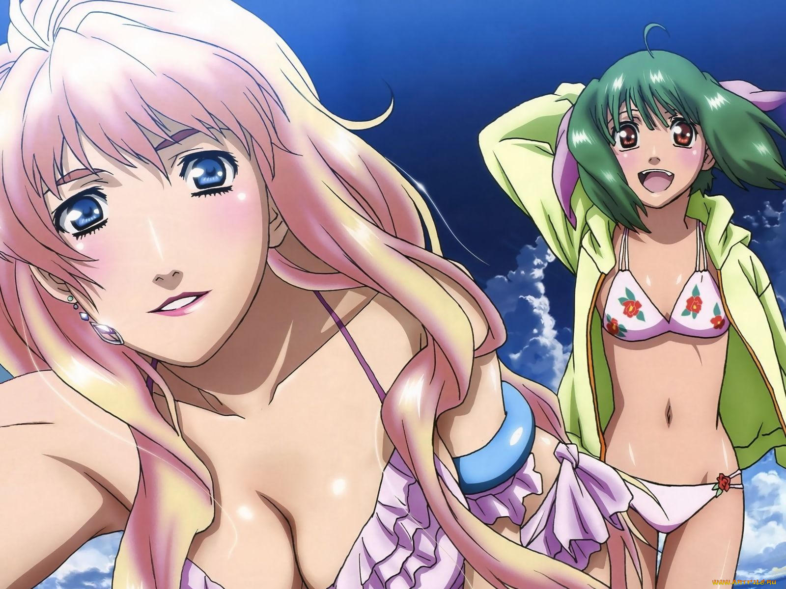 аниме, macross, frontier