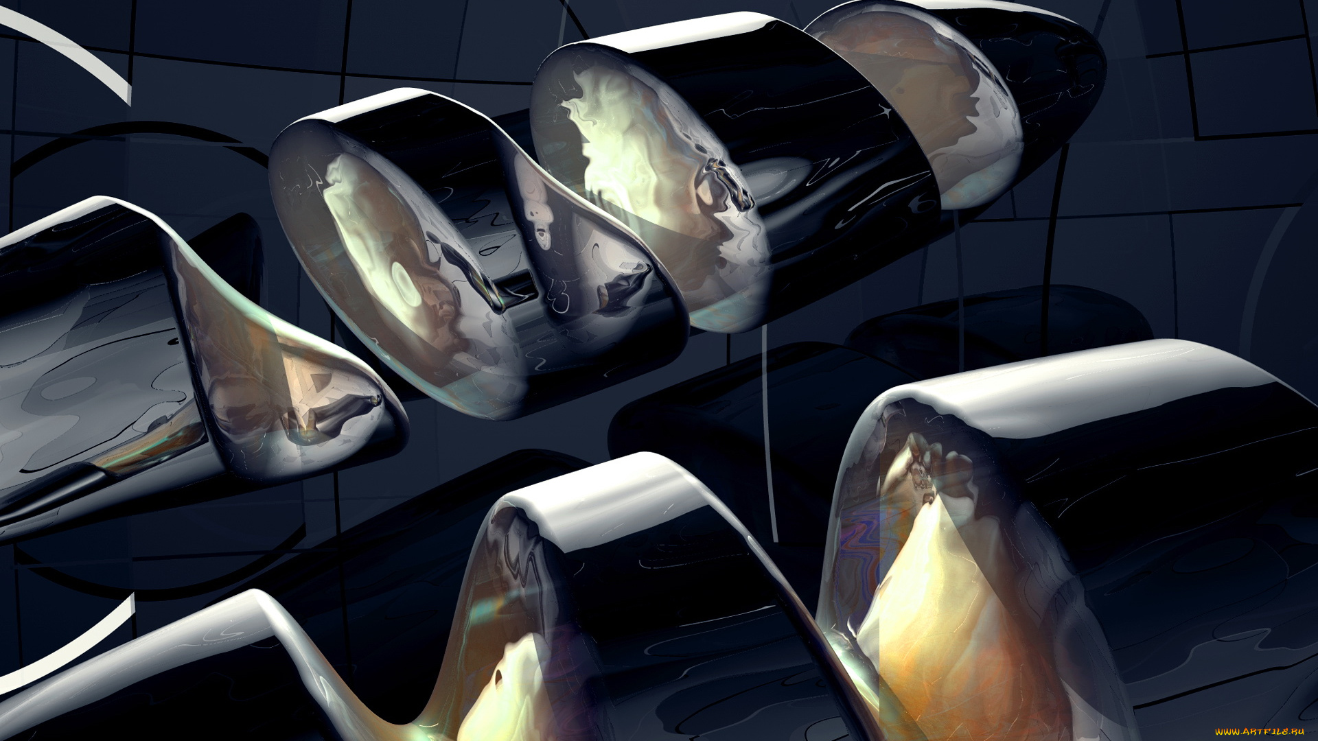 3д, графика, abstract, абстракции