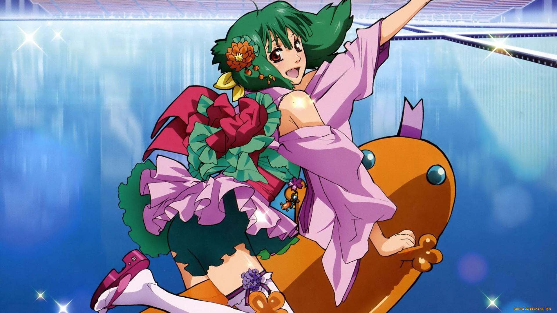 аниме, macross, frontier