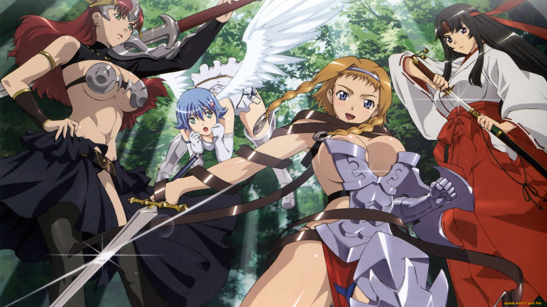 queens, аниме, queen`s, blade