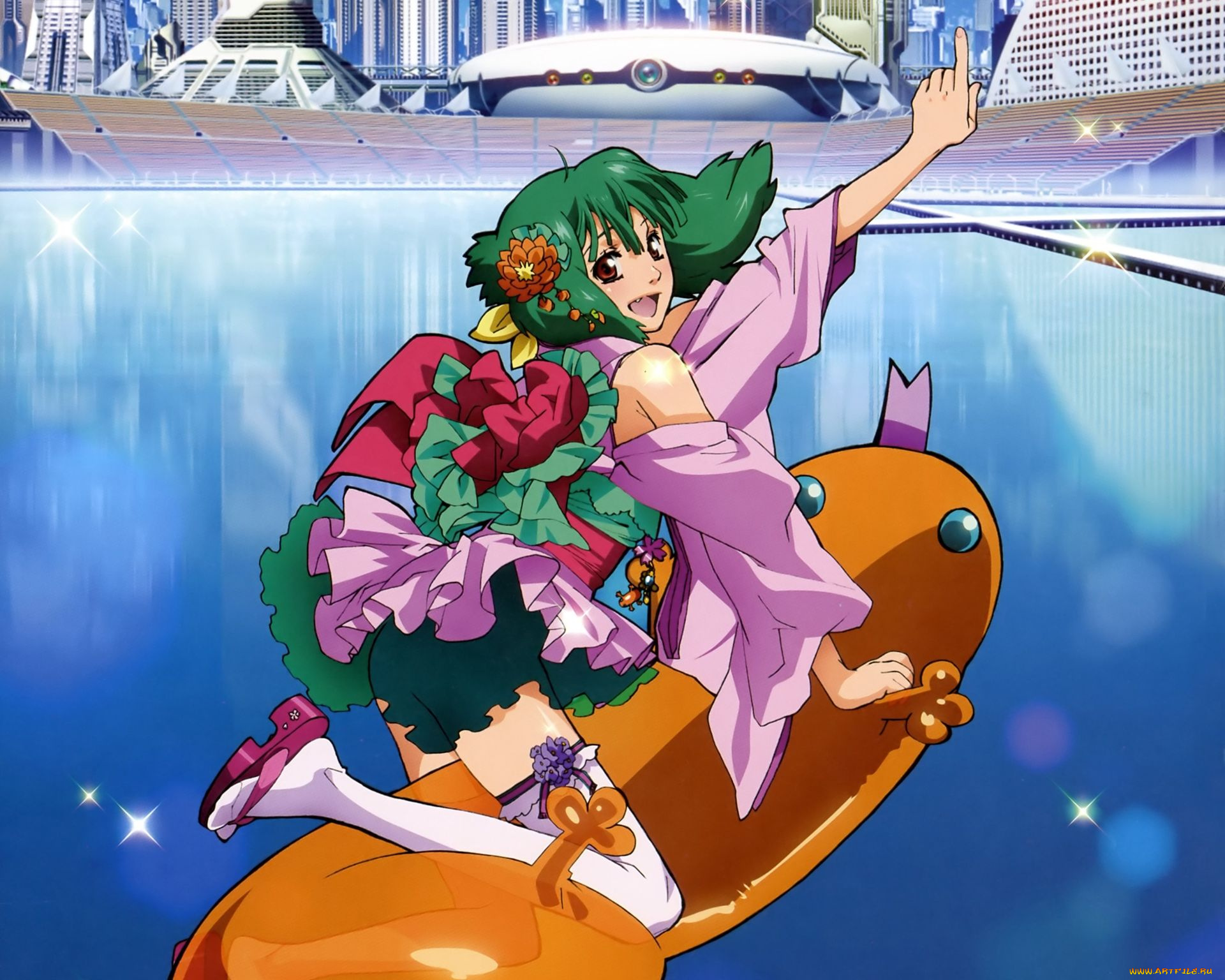 аниме, macross, frontier