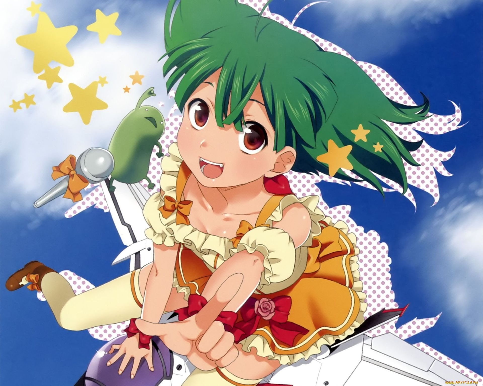 аниме, macross, frontier