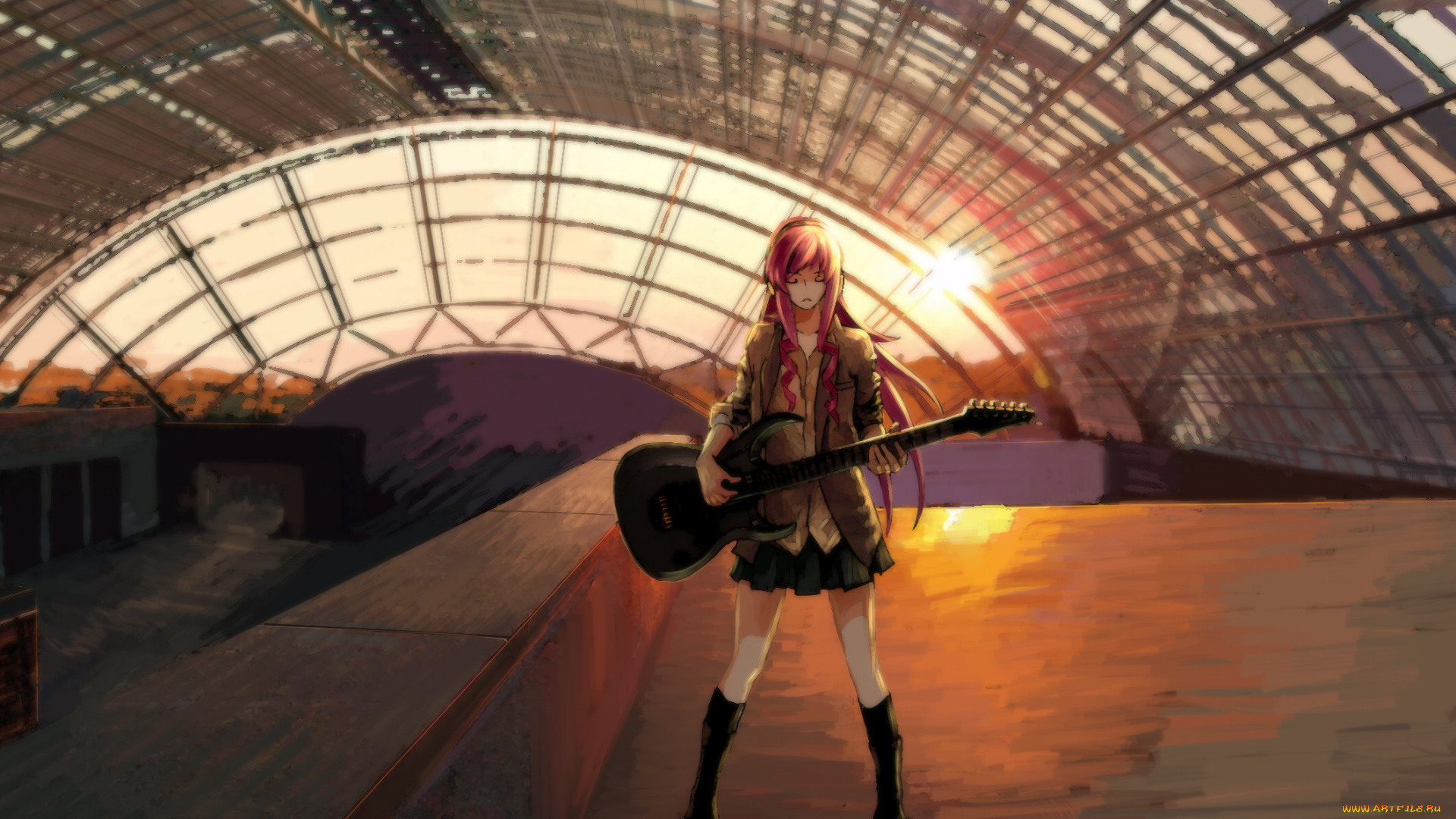 аниме, vocaloid, megurine, luka