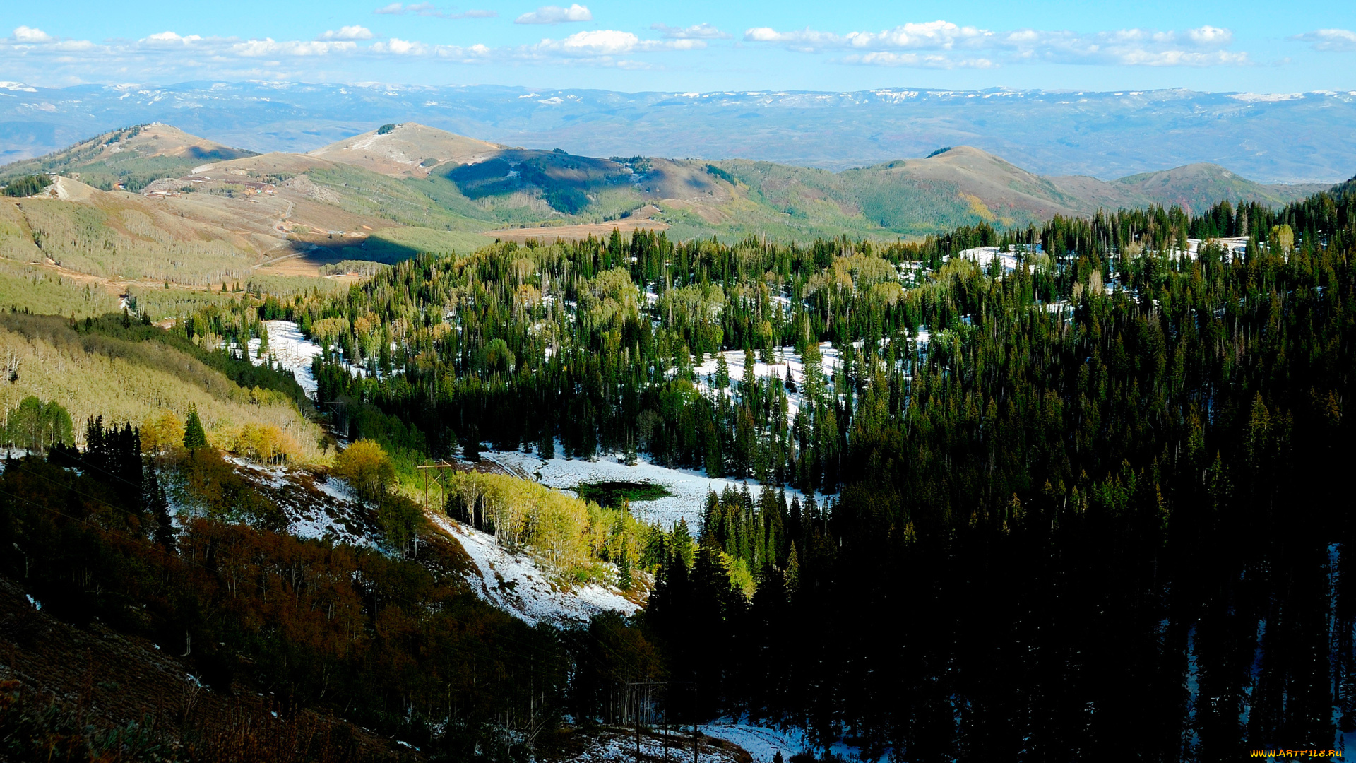 природа, пейзажи, осень, тайга, сопки