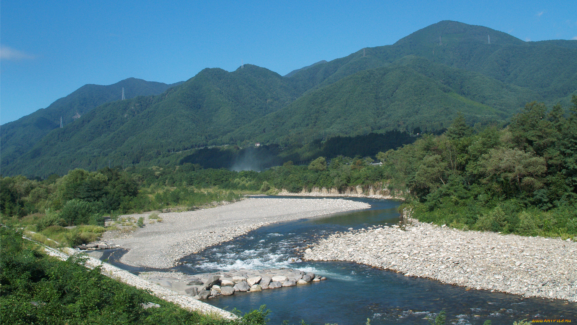 природа, реки, озера, река, камни