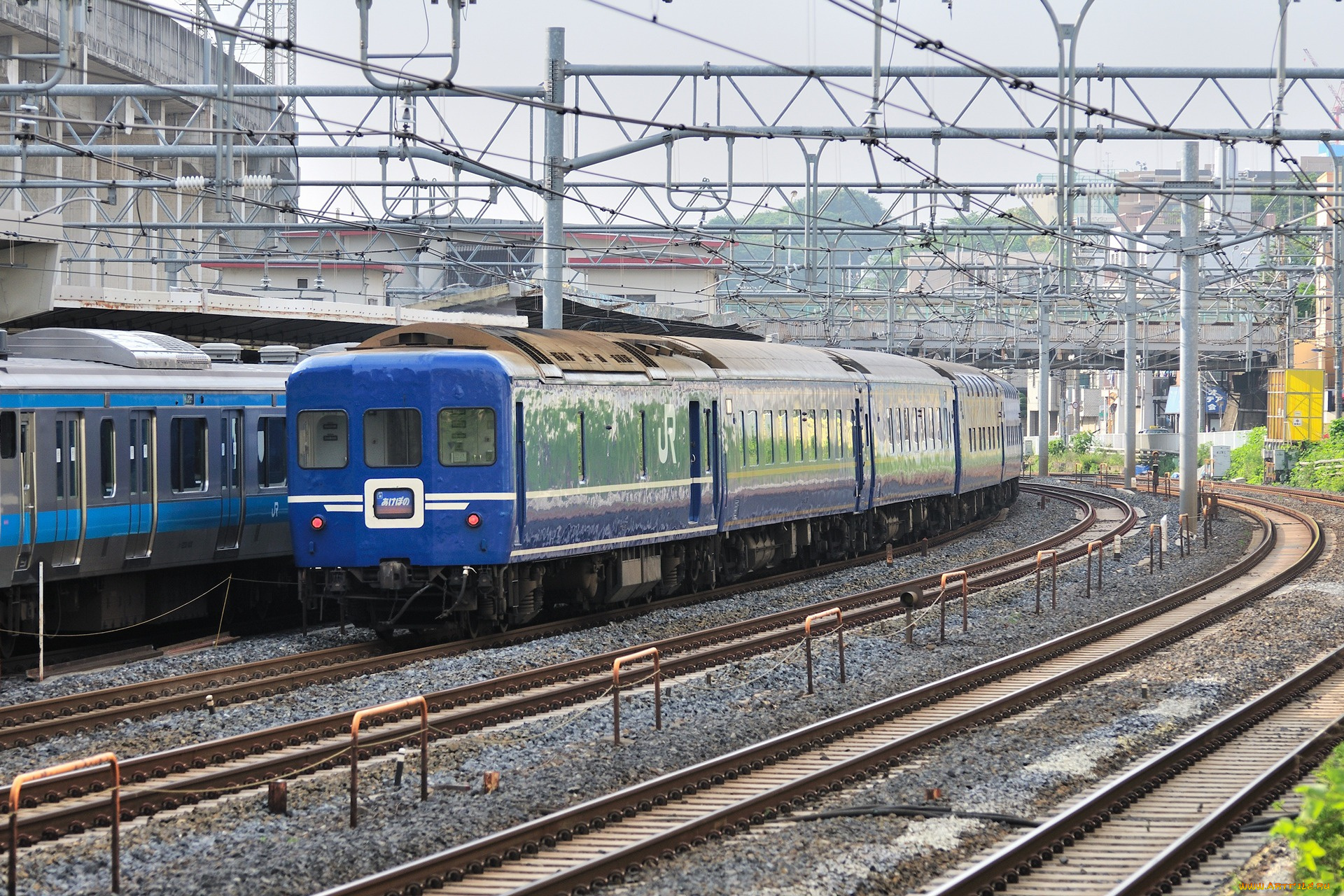 техника, электрички, рельсы, вагоны