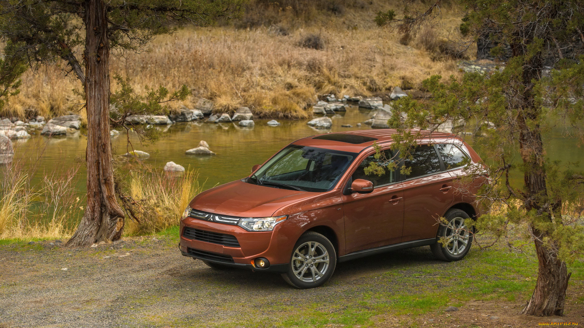 2014, mitsubishi, outlander, gt, автомобили