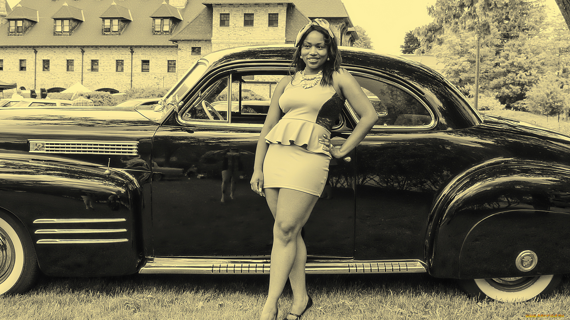 автомобили, авто, девушками, туфли, трава