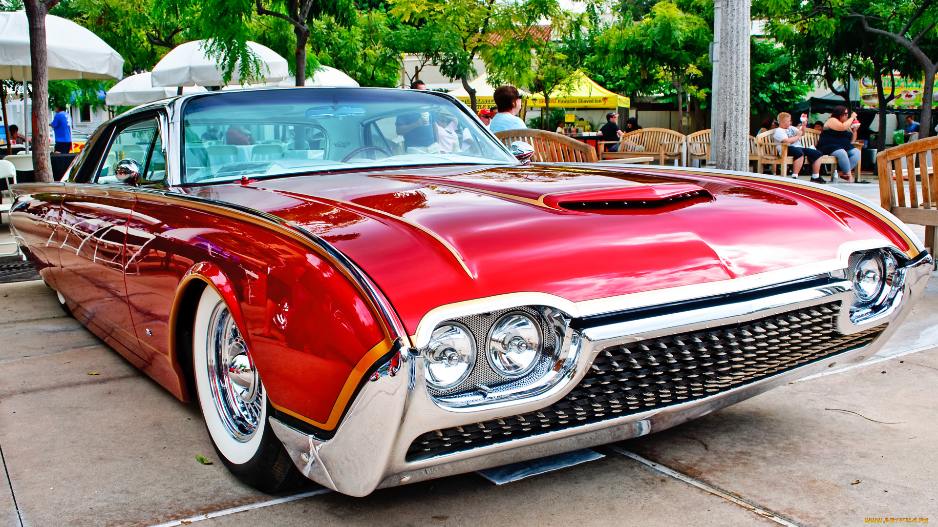 автомобили, выставки, уличные, фото, thunderbird, ford