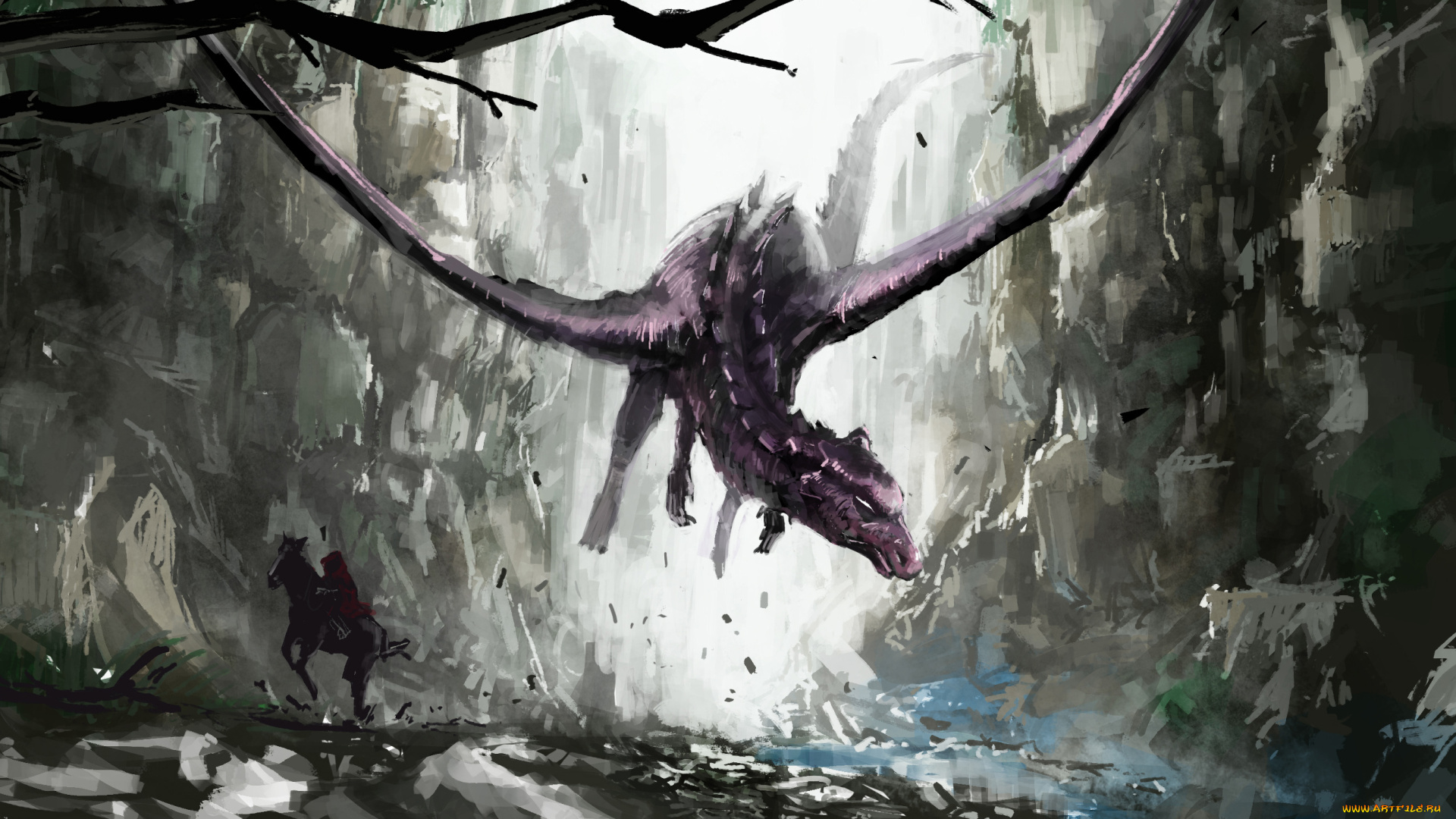 фэнтези, драконы, крылья