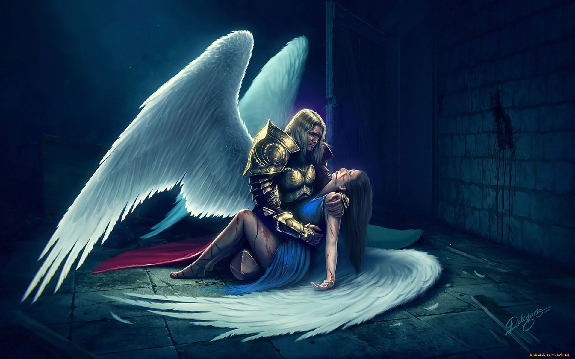 фэнтези, ангелы, крылья