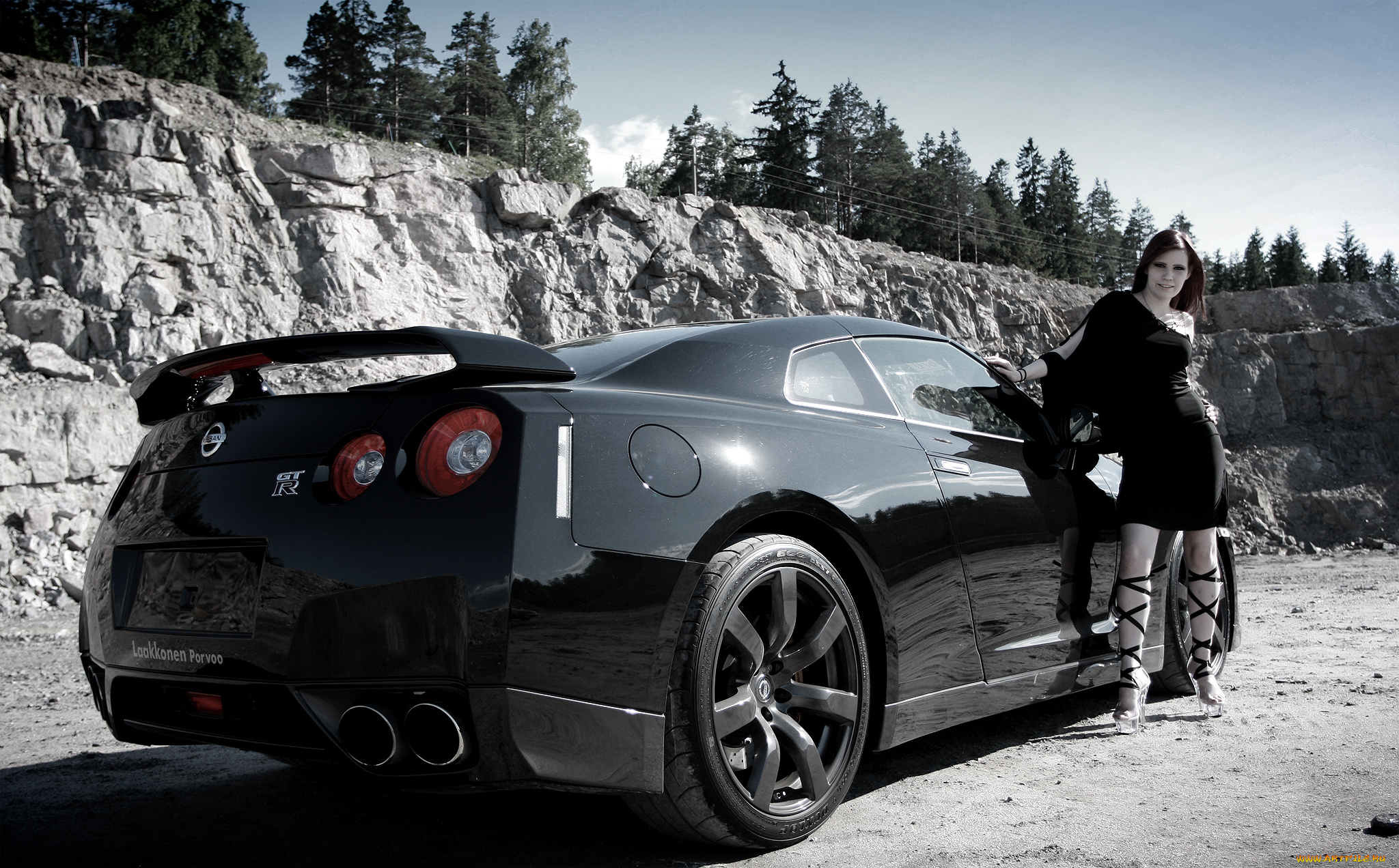 автомобили, авто, девушками, nissan