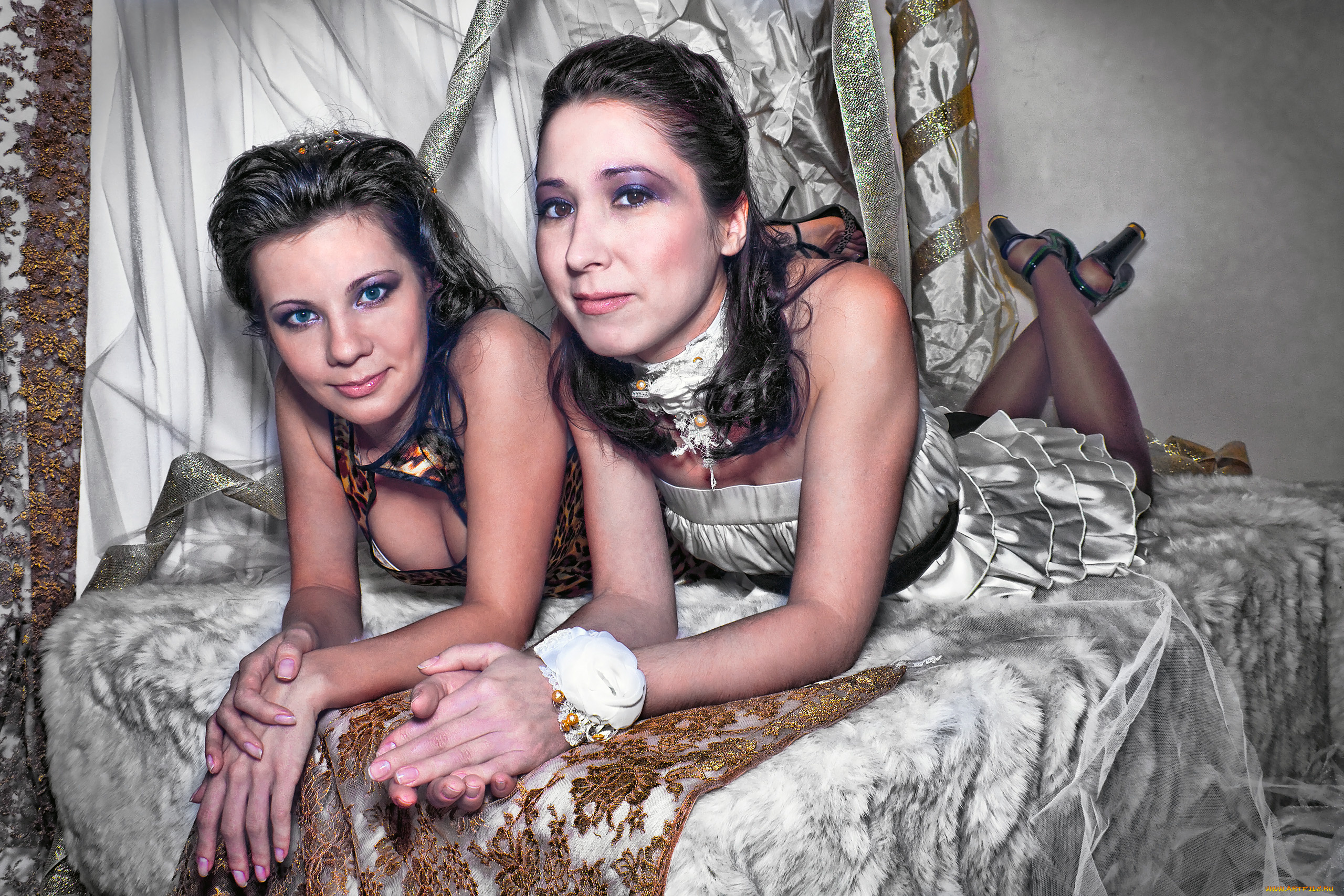 -Unsort, Группа, девушек, девушки, unsort, группа, девушек, подруги, платье, туфли