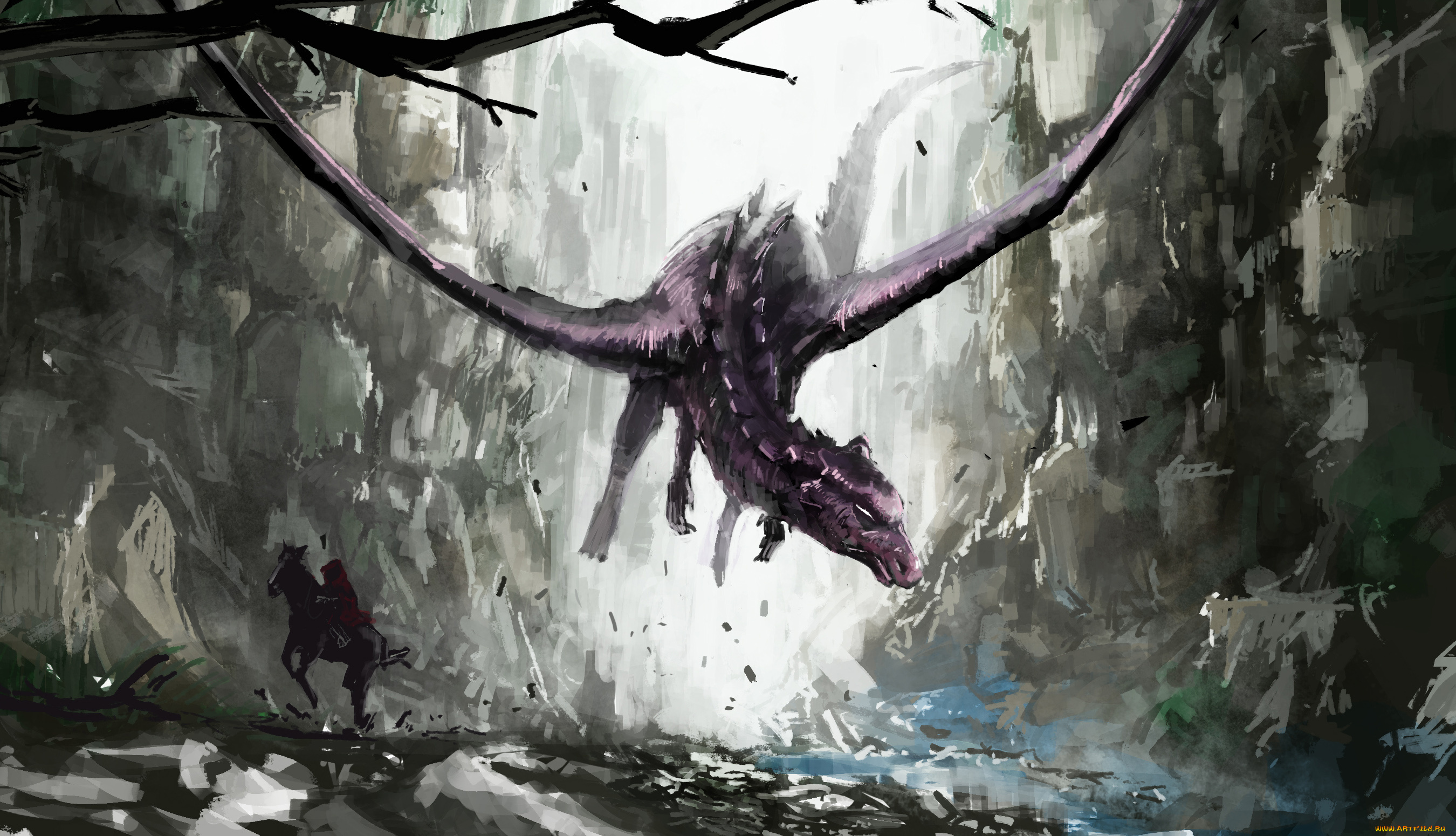 фэнтези, драконы, крылья