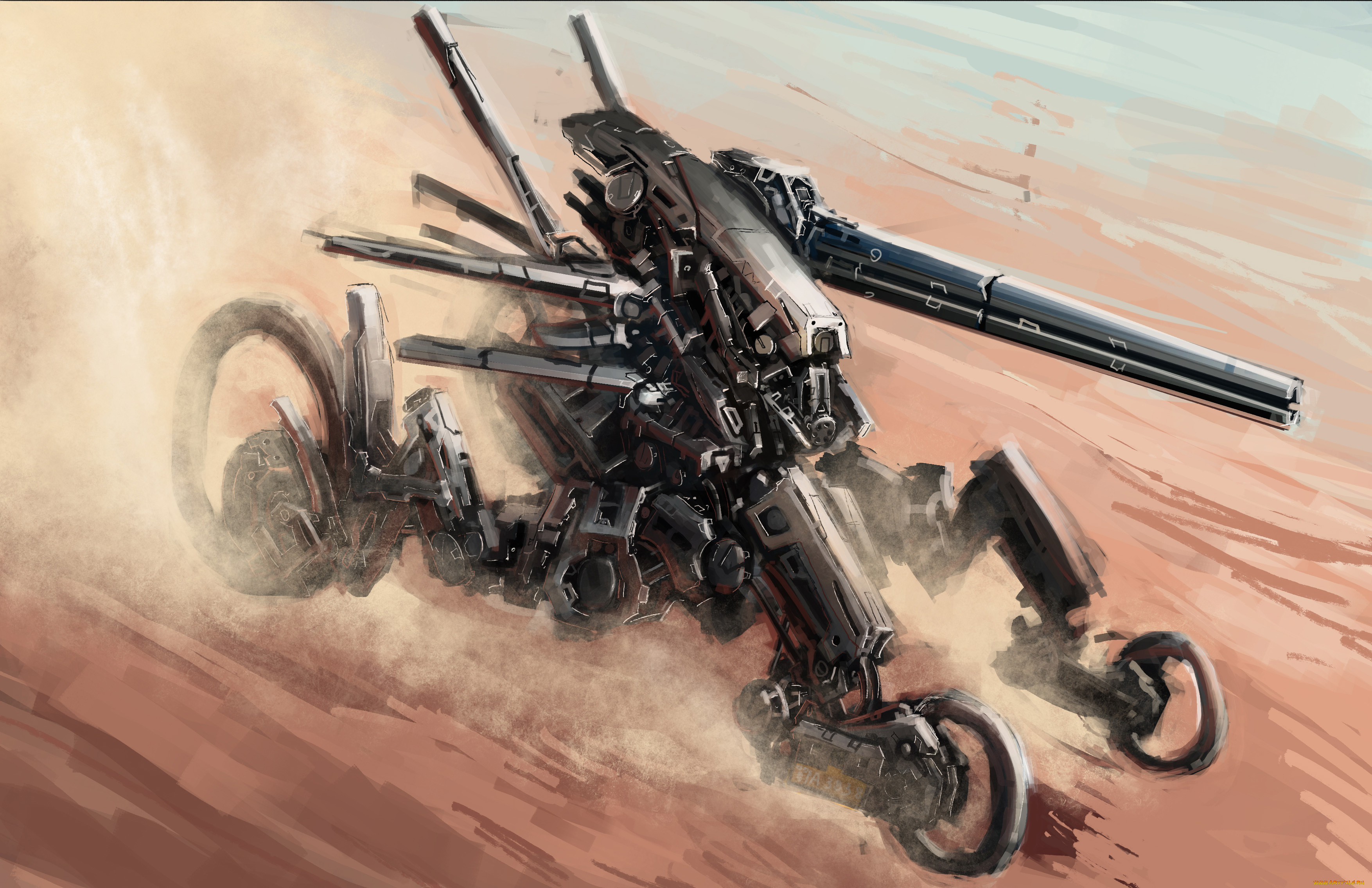 фэнтези, роботы, киборги, механизмы, оружие