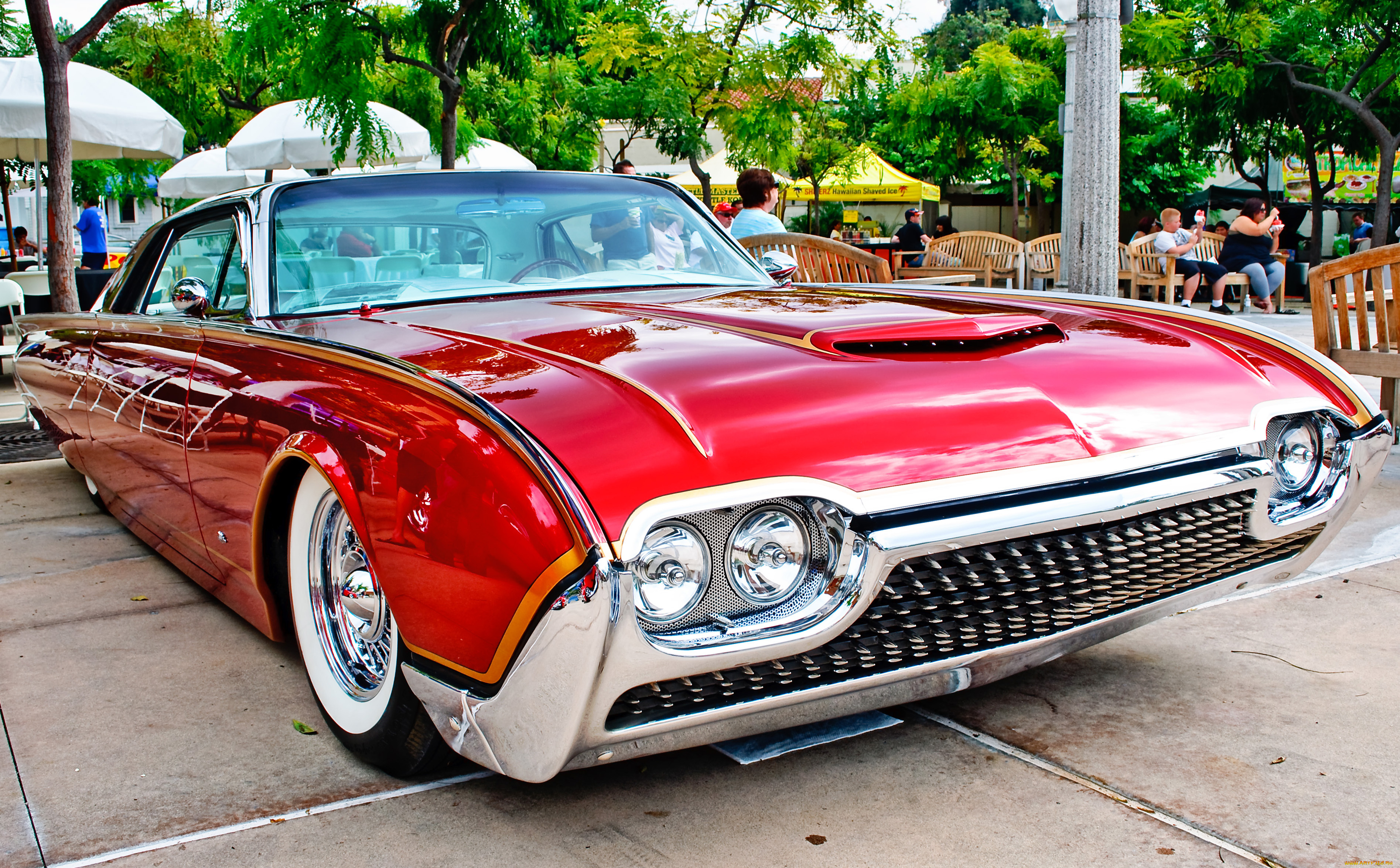 автомобили, выставки, уличные, фото, thunderbird, ford