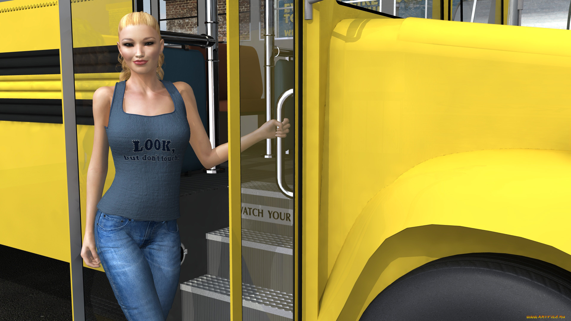 3д, графика, люди, , people, взгляд, девушка