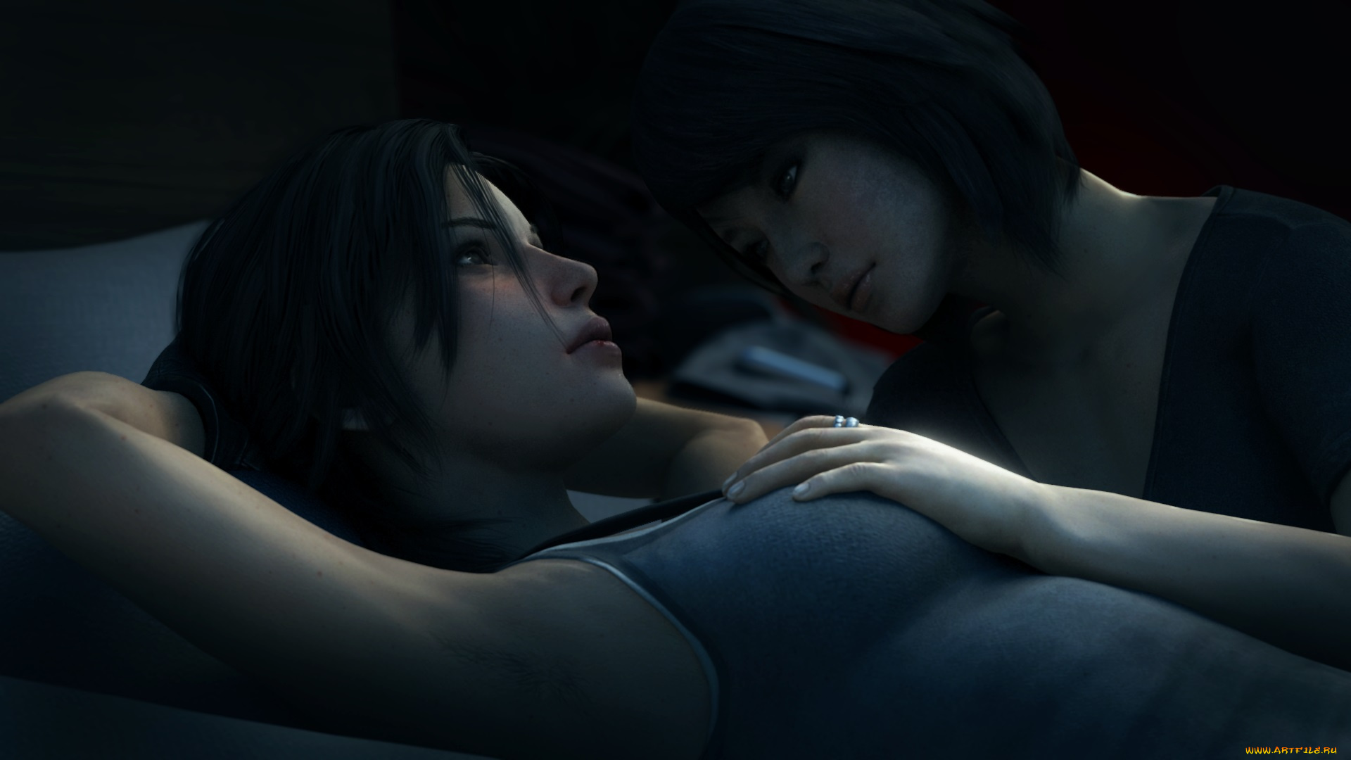 3д, графика, люди, , people, задумчивость, взгляд, девушка