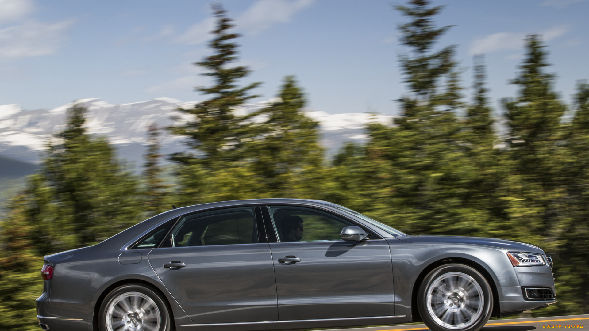 автомобили, audi, a8, l, 4-0t, quattro, us-spec, d4, 2014г, серый