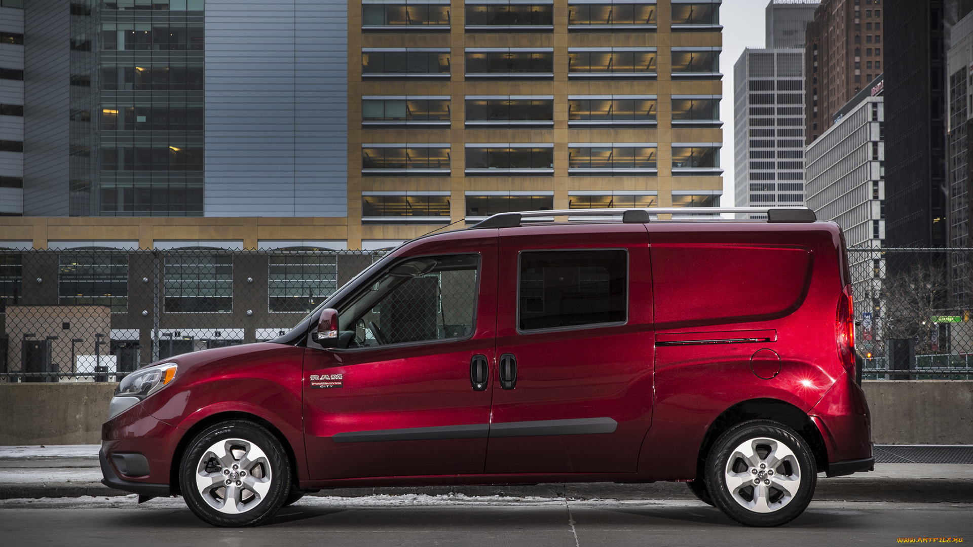 автомобили, dodge, 2015г, красный, wagon, slt, city, ram, promaster