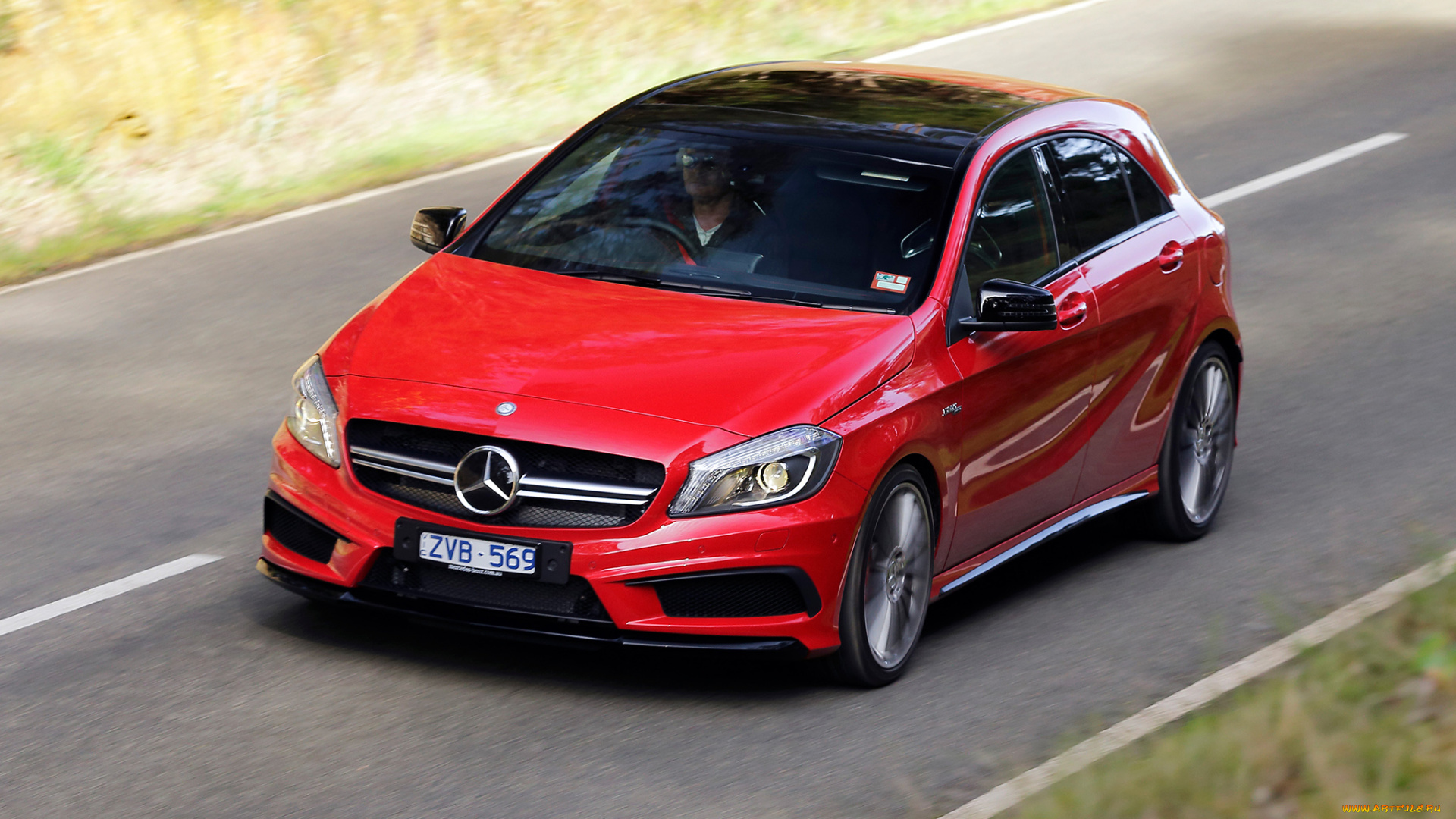 автомобили, mercedes-benz, au-spec, amg, a, 45, красный, 2013г, w176