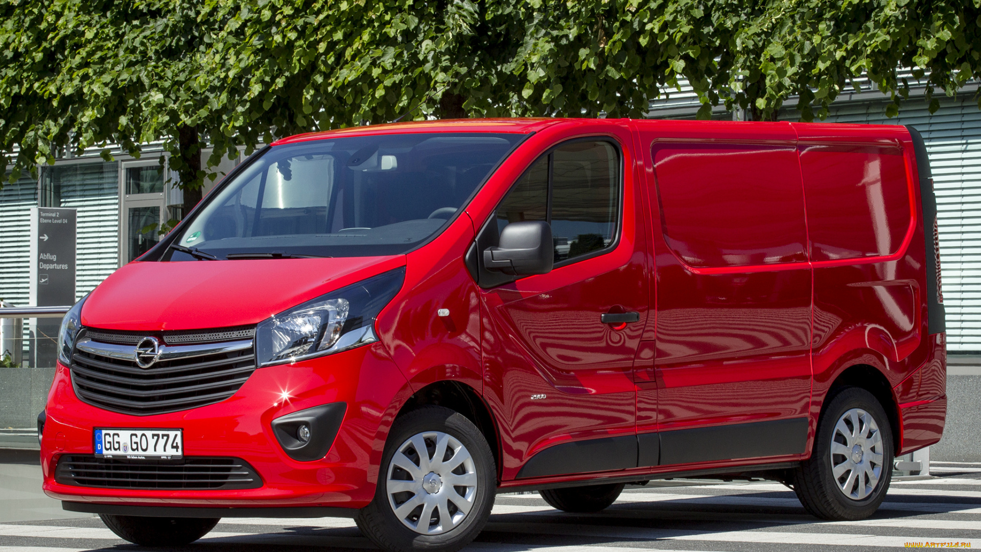 автомобили, opel, vivaro, красный, 2014г, biturbo, van
